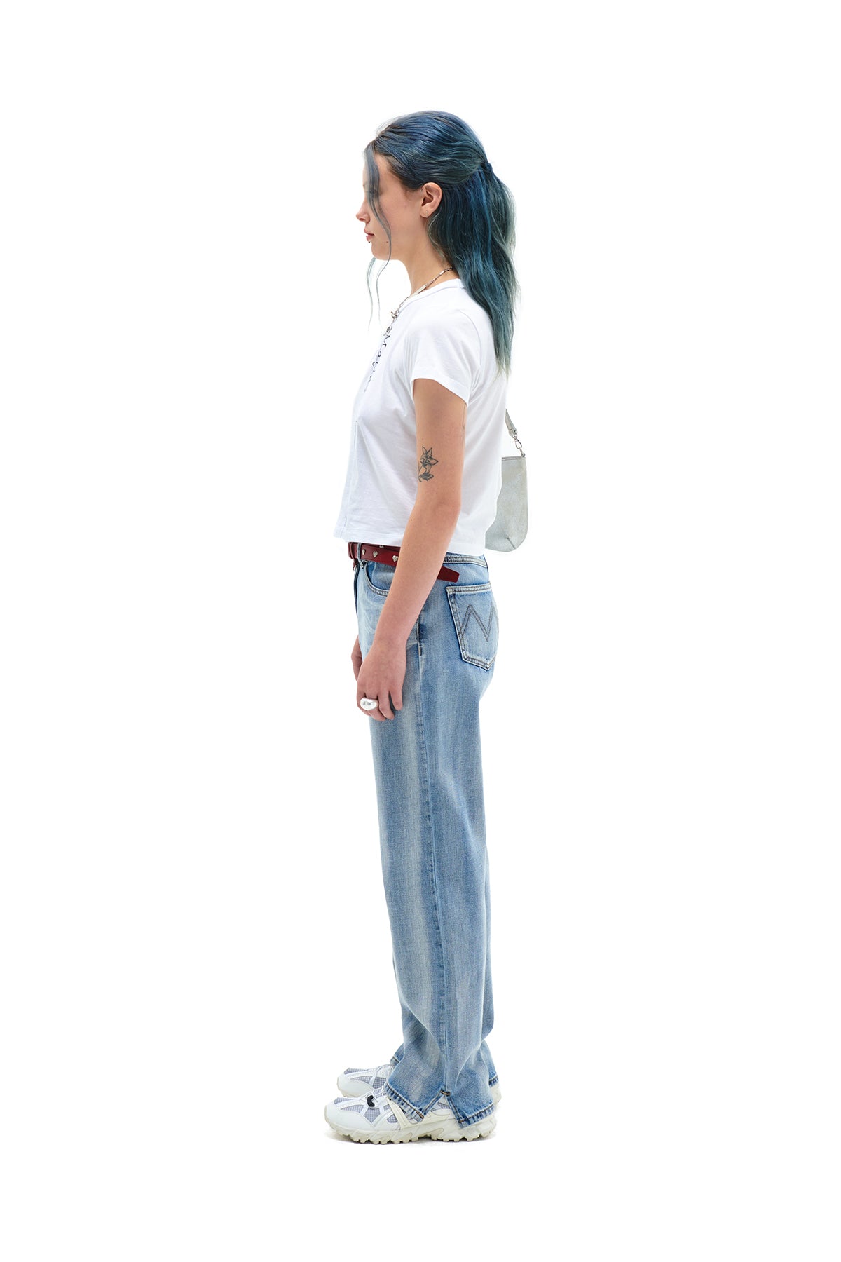 MATIN PINTUCK CROP TOP IN WHITE