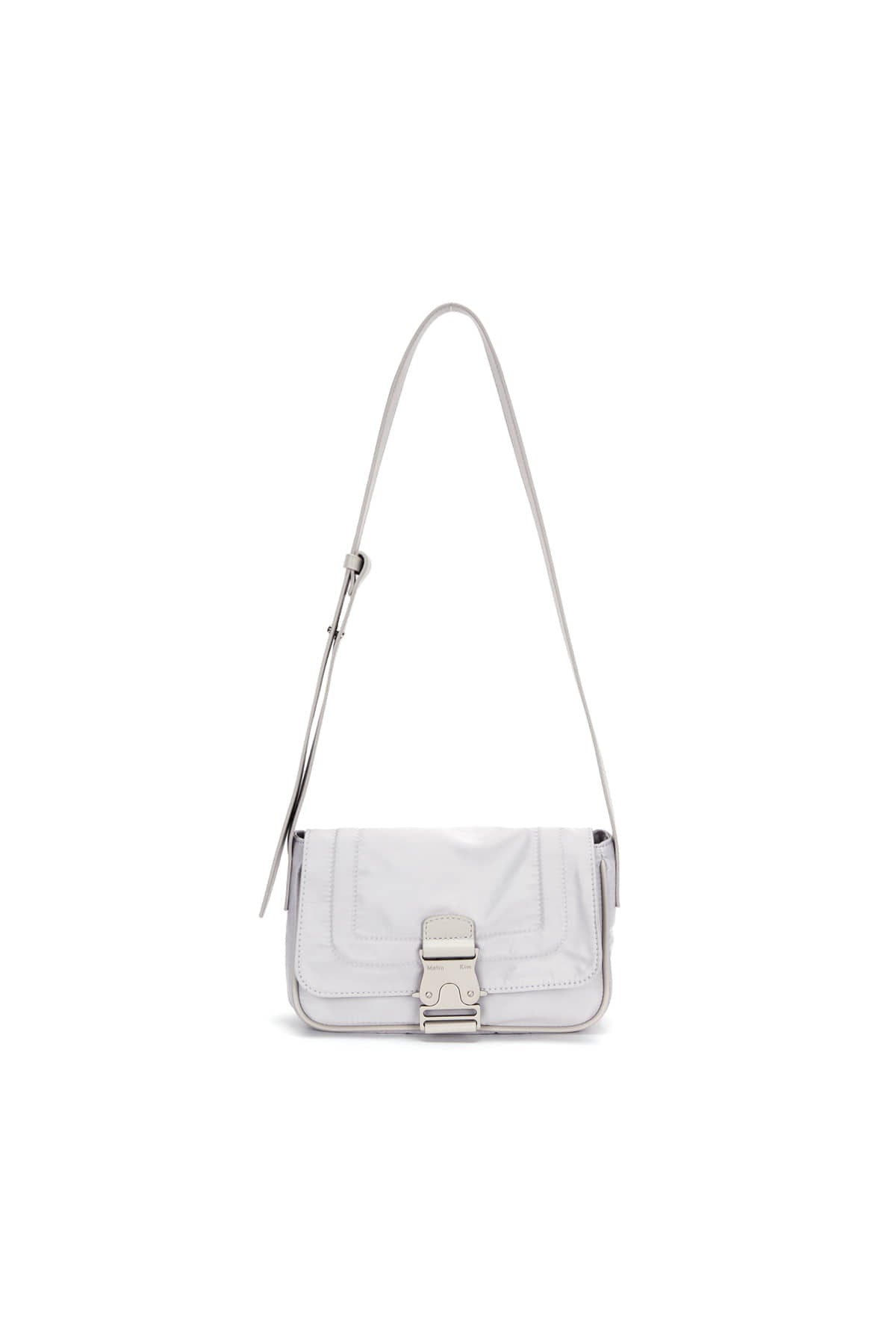 MATIN KIM CRISP MINI BUCKLE BAG IN LIGHT GREY(直播價至今晚23:59)