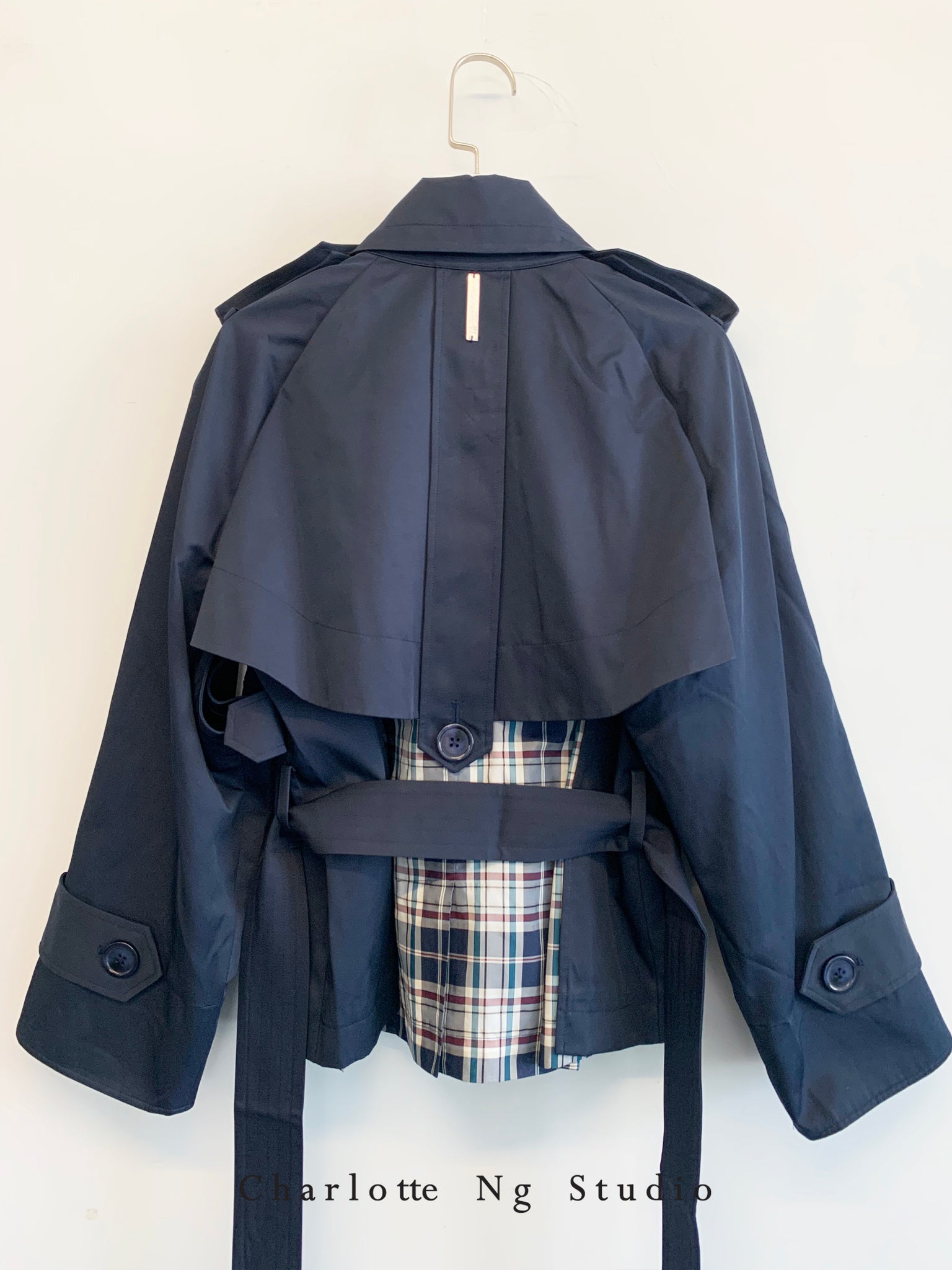 Biker Transformer Short Jacket Navy
