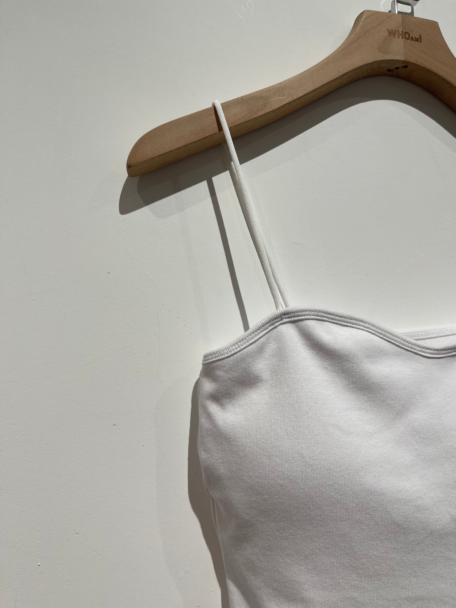 (Discontinued) Nice Edge Thin Strap Bra Top White