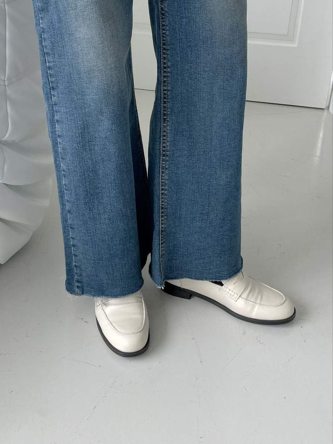 Stitched Loafer White