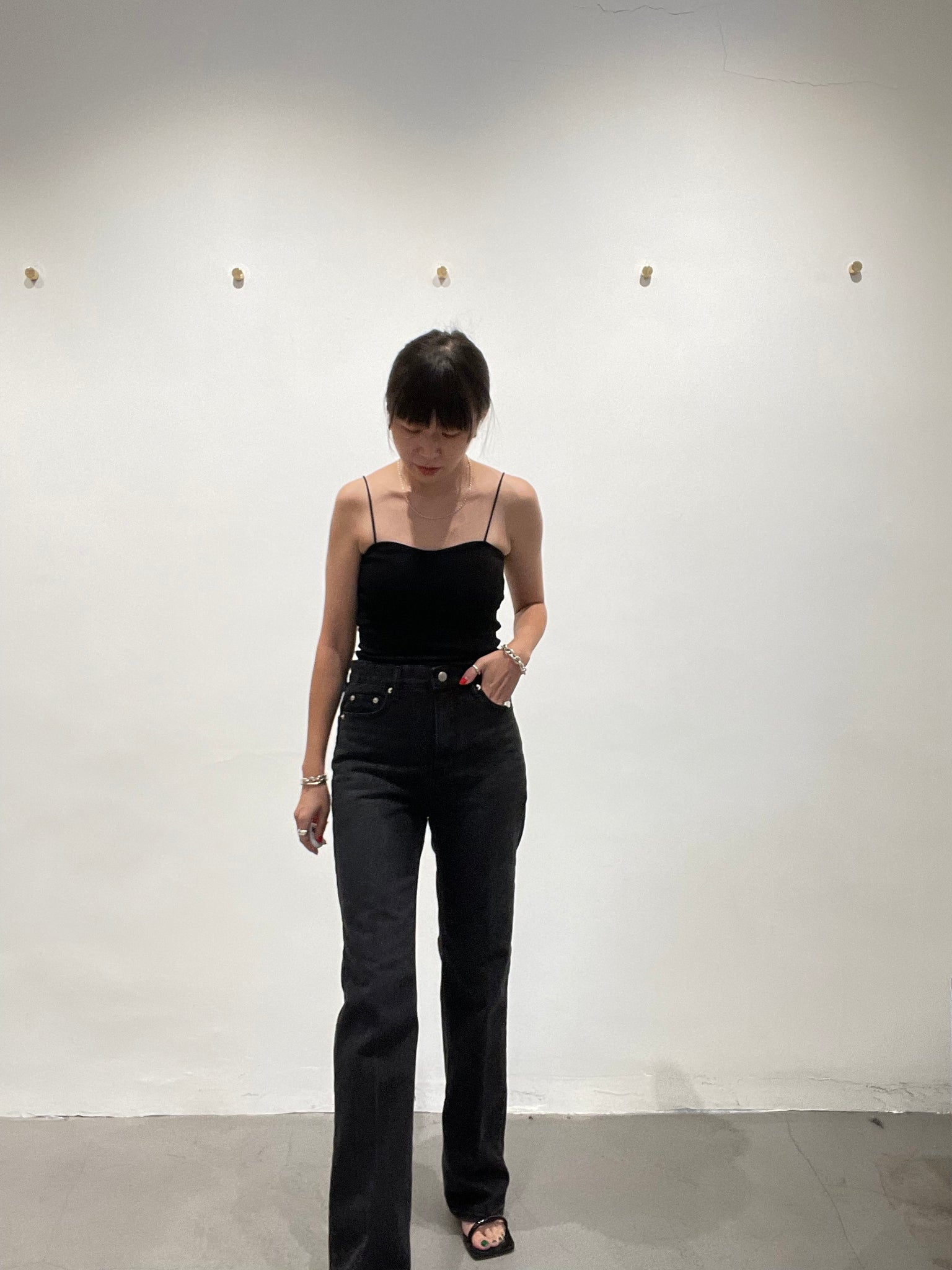 Premium Slim Straight Cut Jeans Black