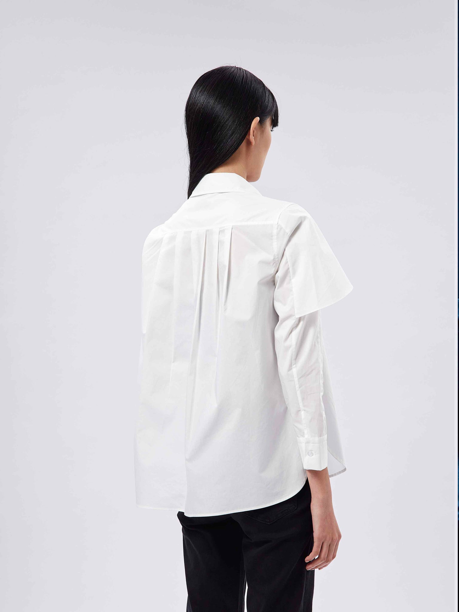 Layers Ruffle Shirt White