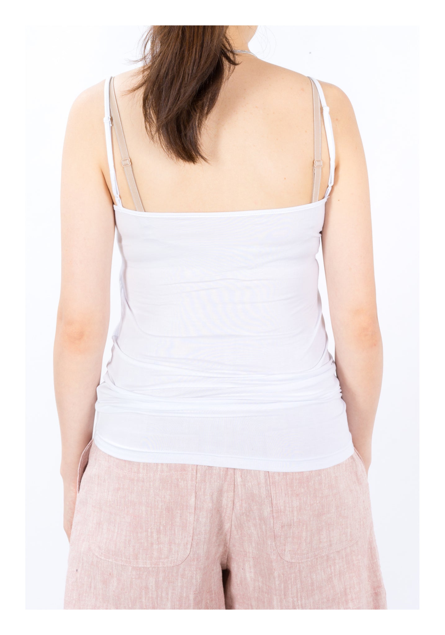 V Neck Vest White - whoami