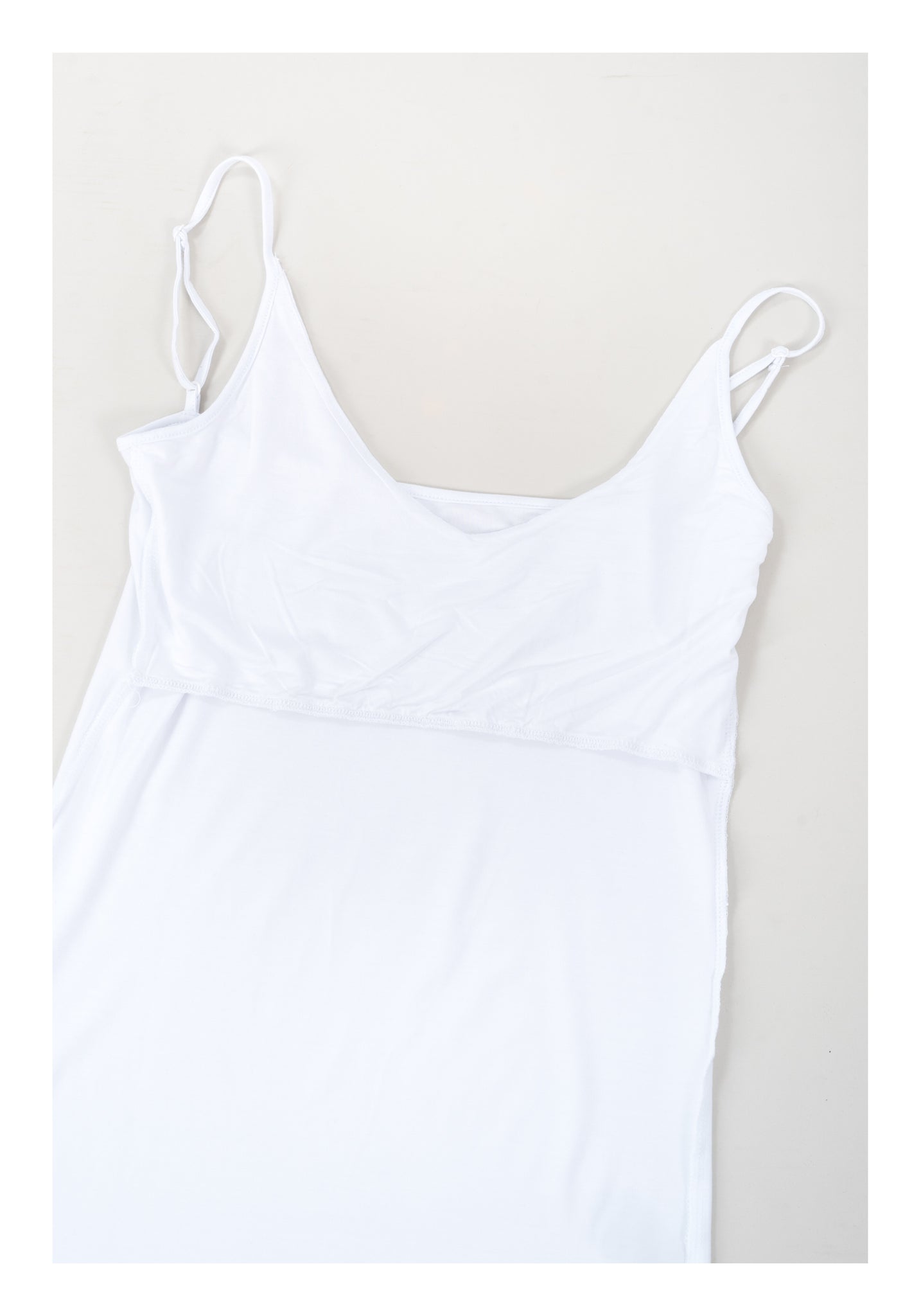 V Neck Vest White - whoami