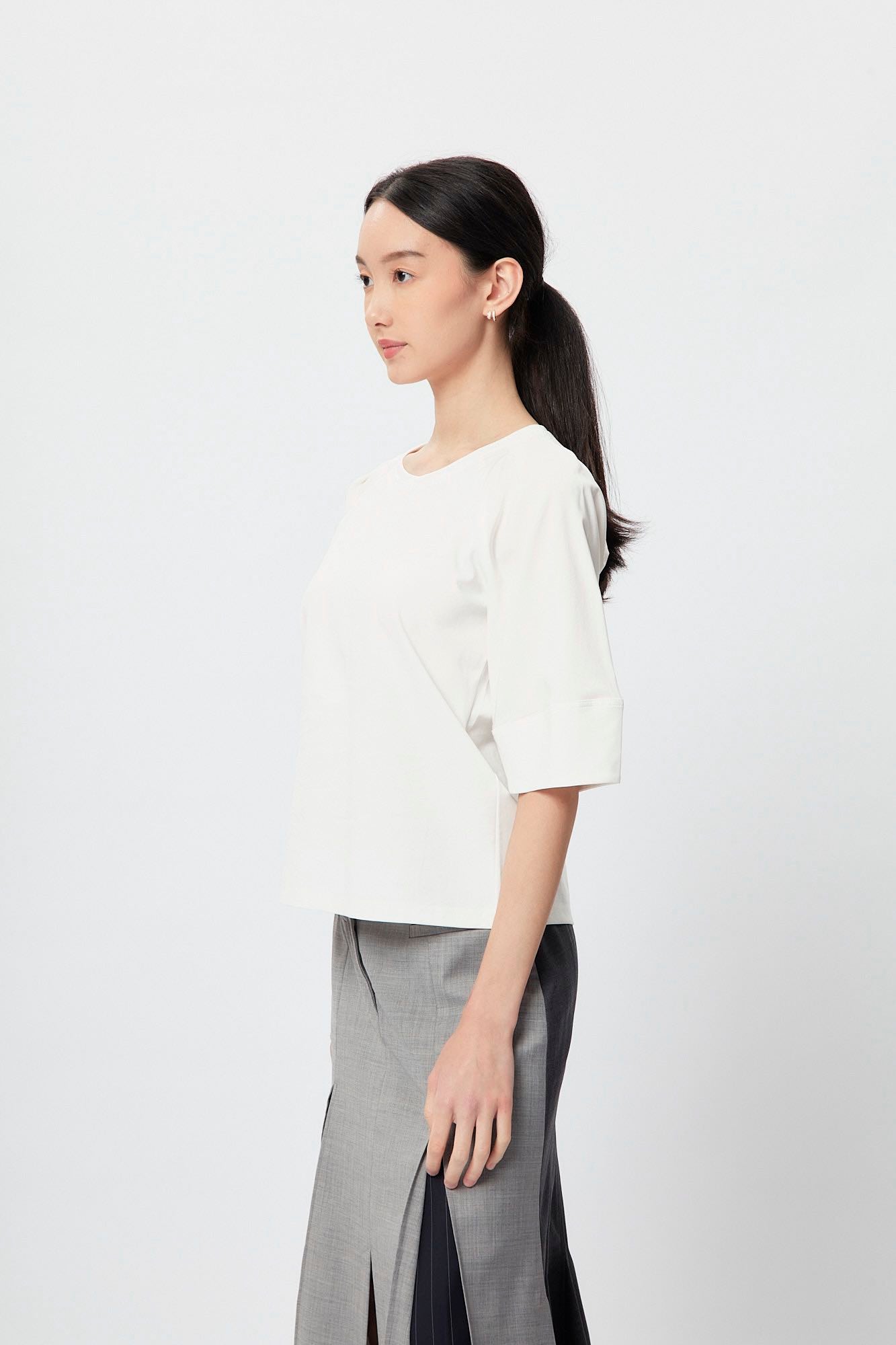 Trench Tee White
