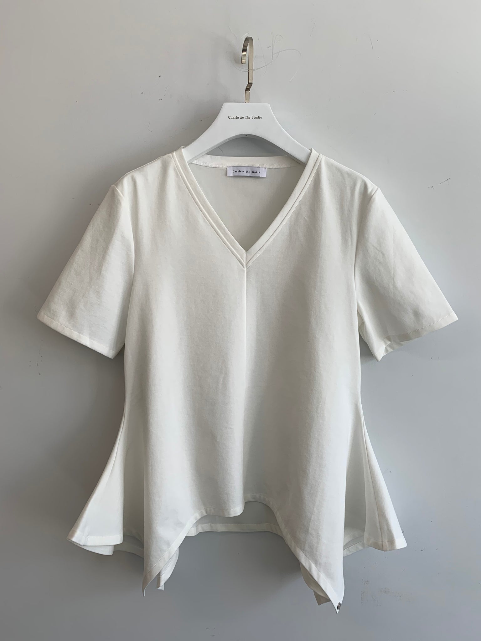 Peplum Tee White
