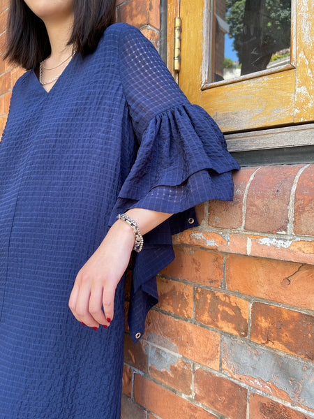 Modern Queen Dress Navy