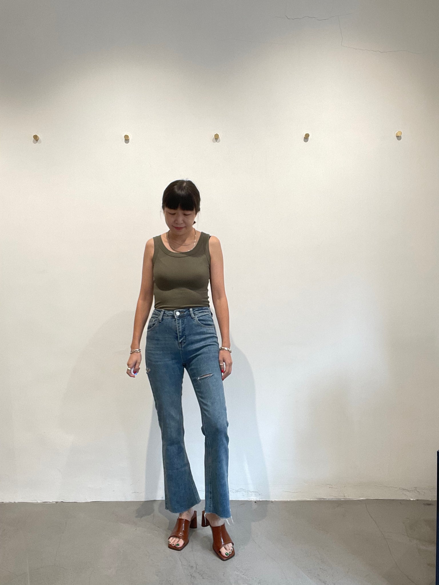Broken Boot Cut Jeans