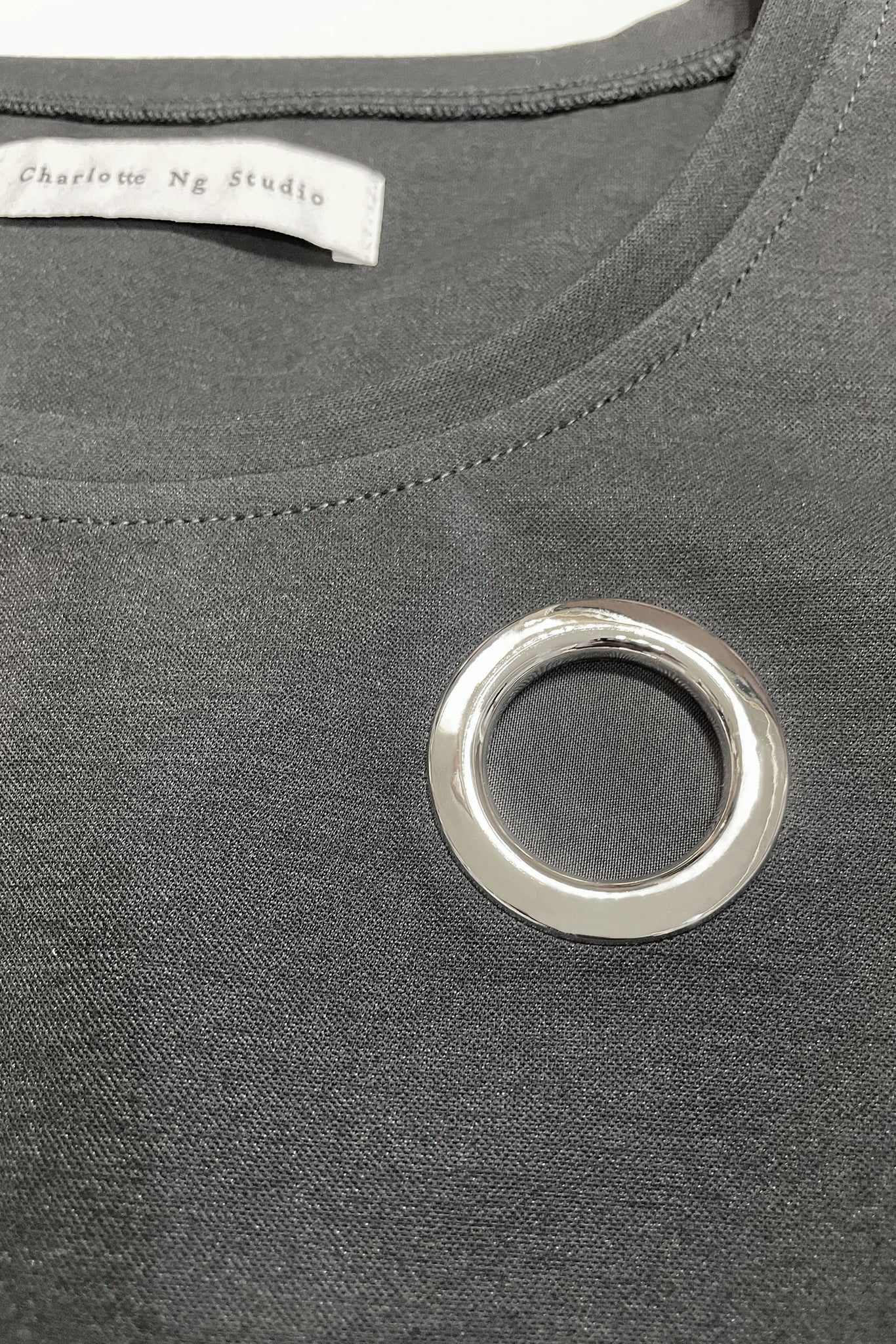 Eyelet Premium Tee Black