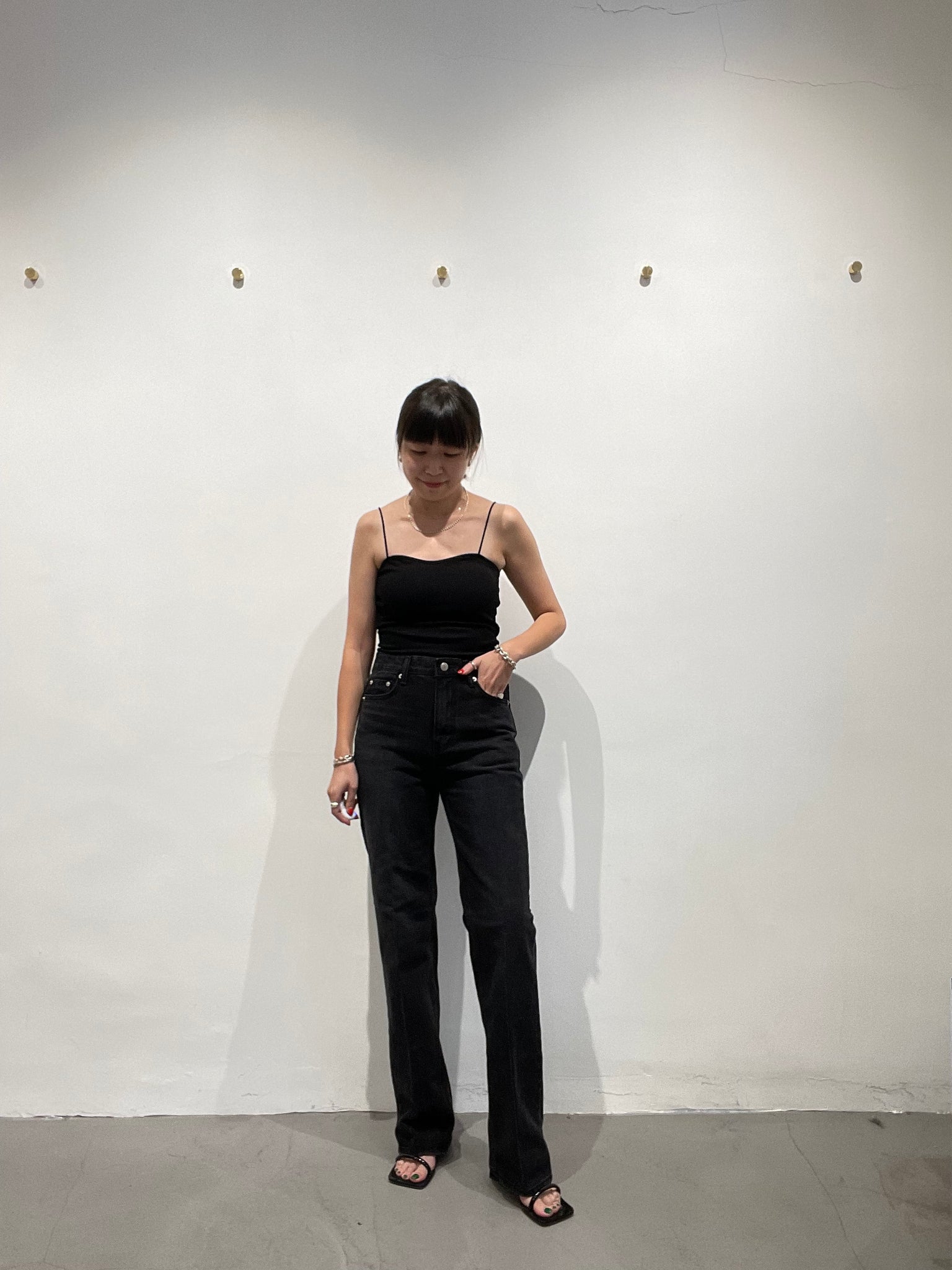 Premium Slim Straight Cut Jeans Black