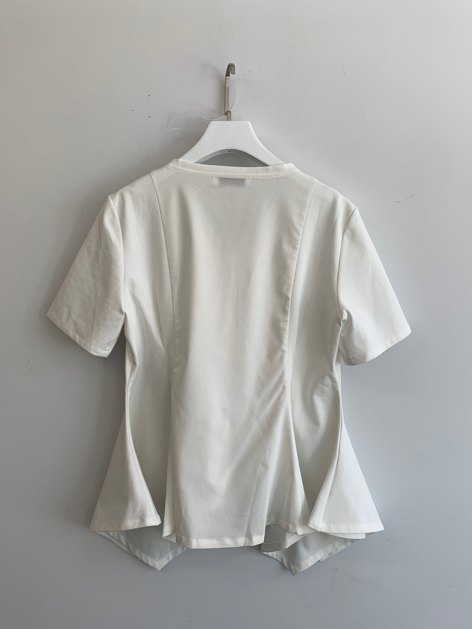 Peplum Tee White