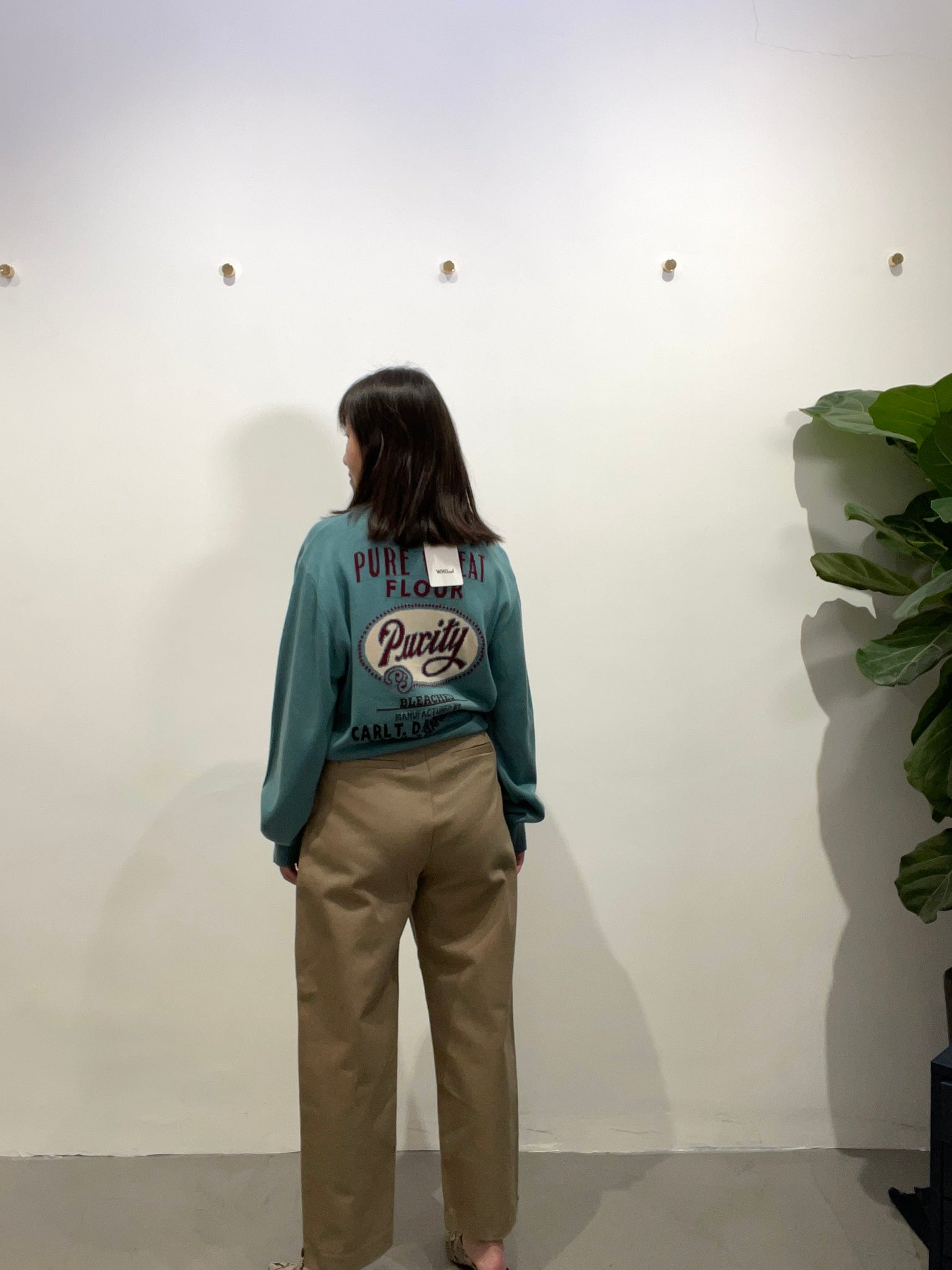 Edge Button Pants Khaki