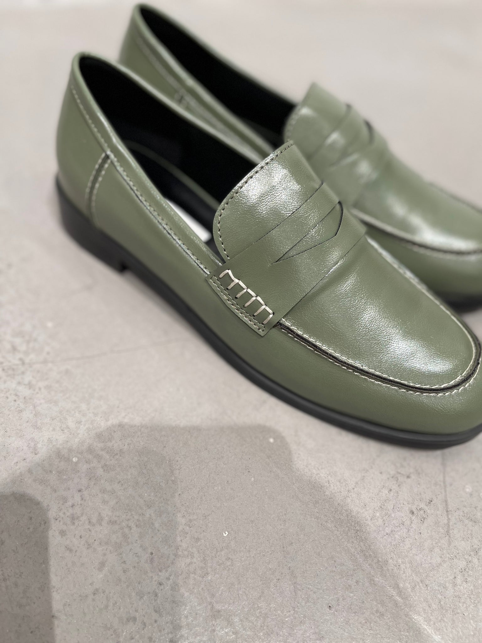 Stitched Loafer Olive