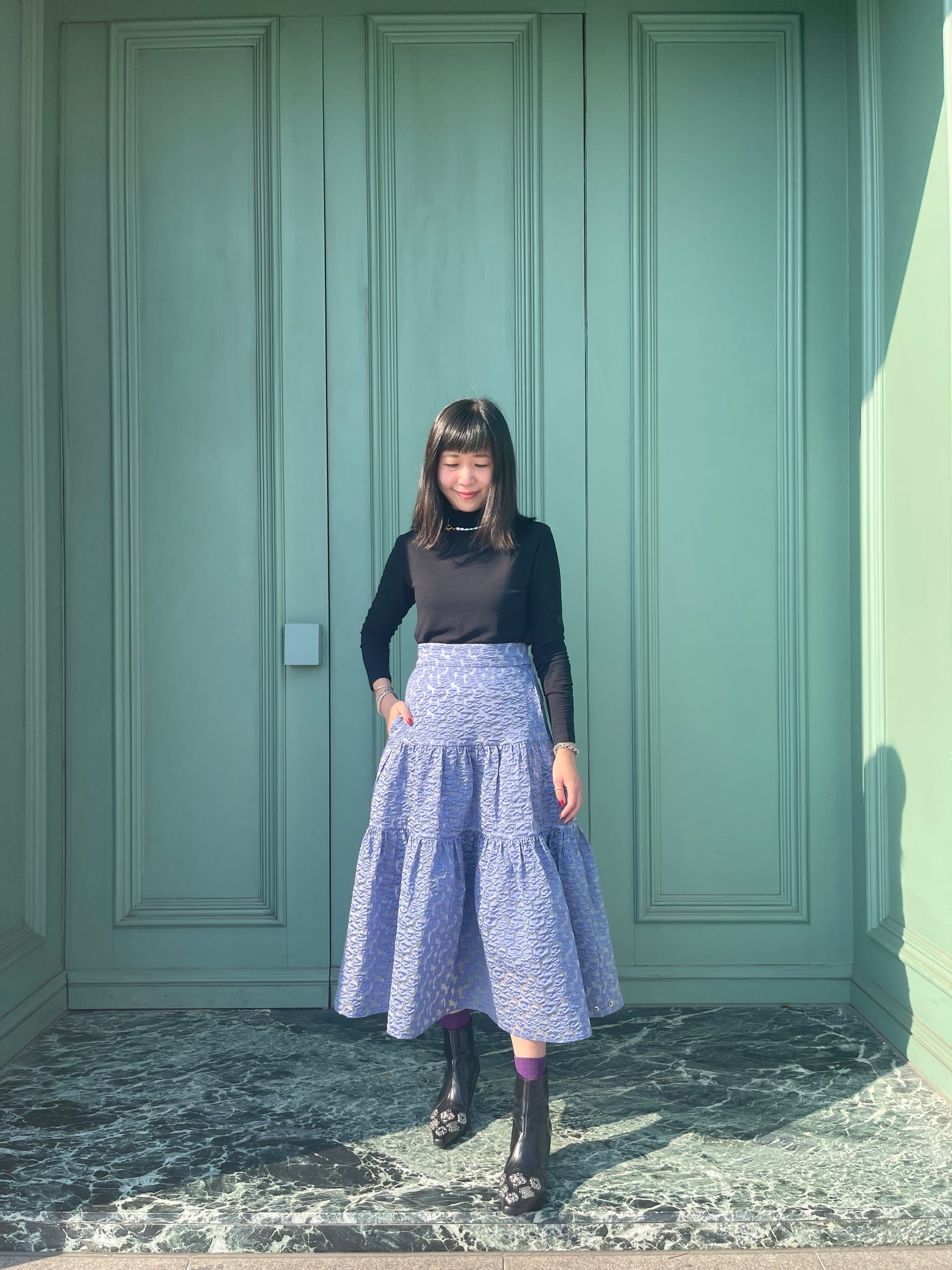 Floral Fairy Skirt Pale Blue