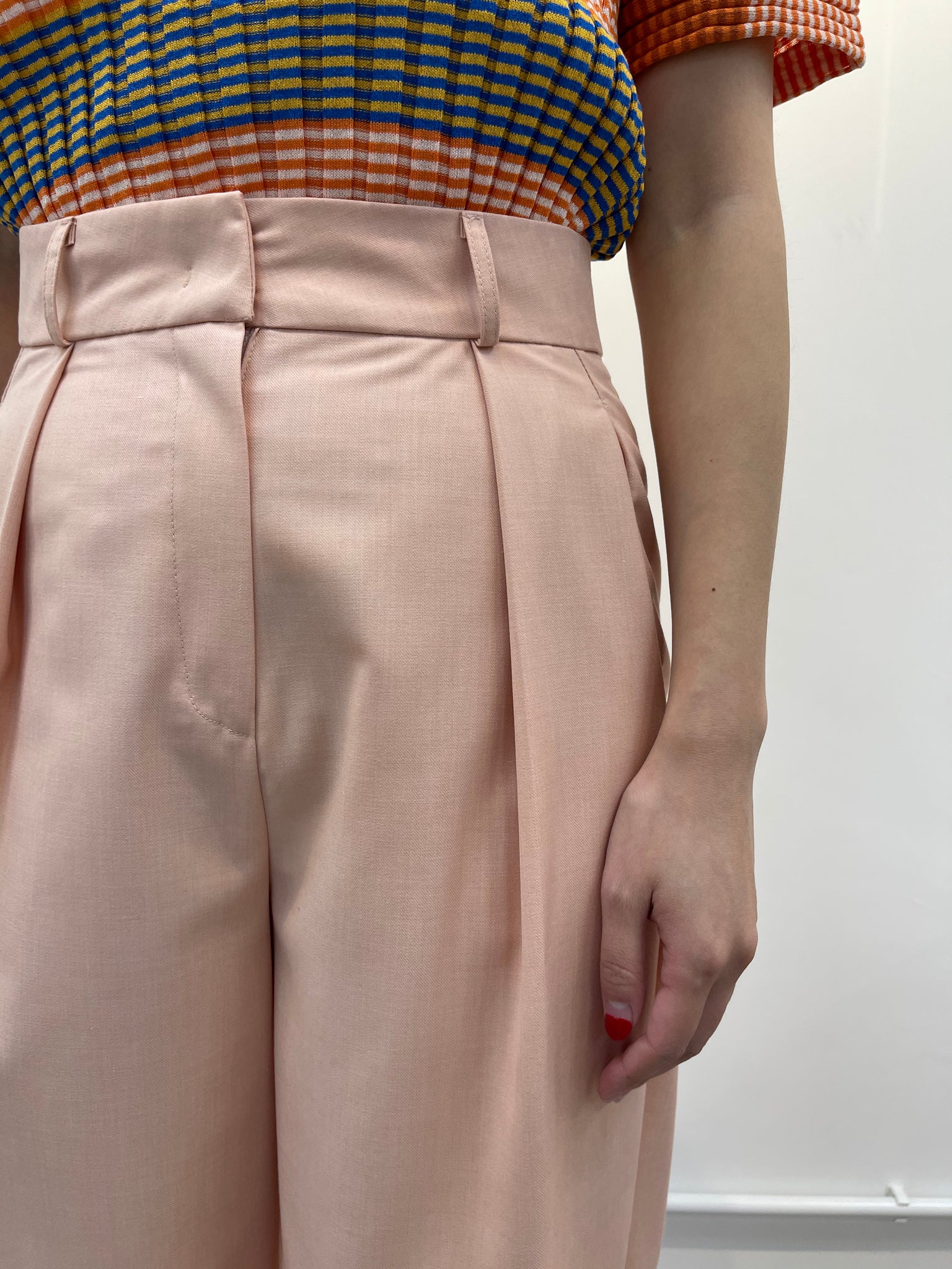 Daily Nice Cut Pants Light Pink
