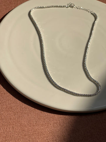 925 Silver Reflective Sparkle Necklace