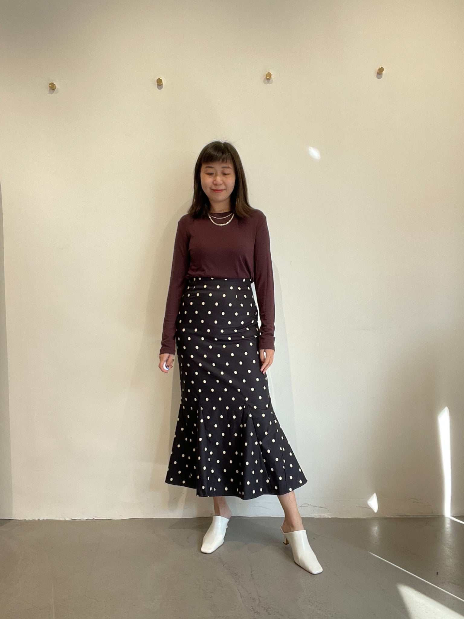 Dot Fish Tail Skirt