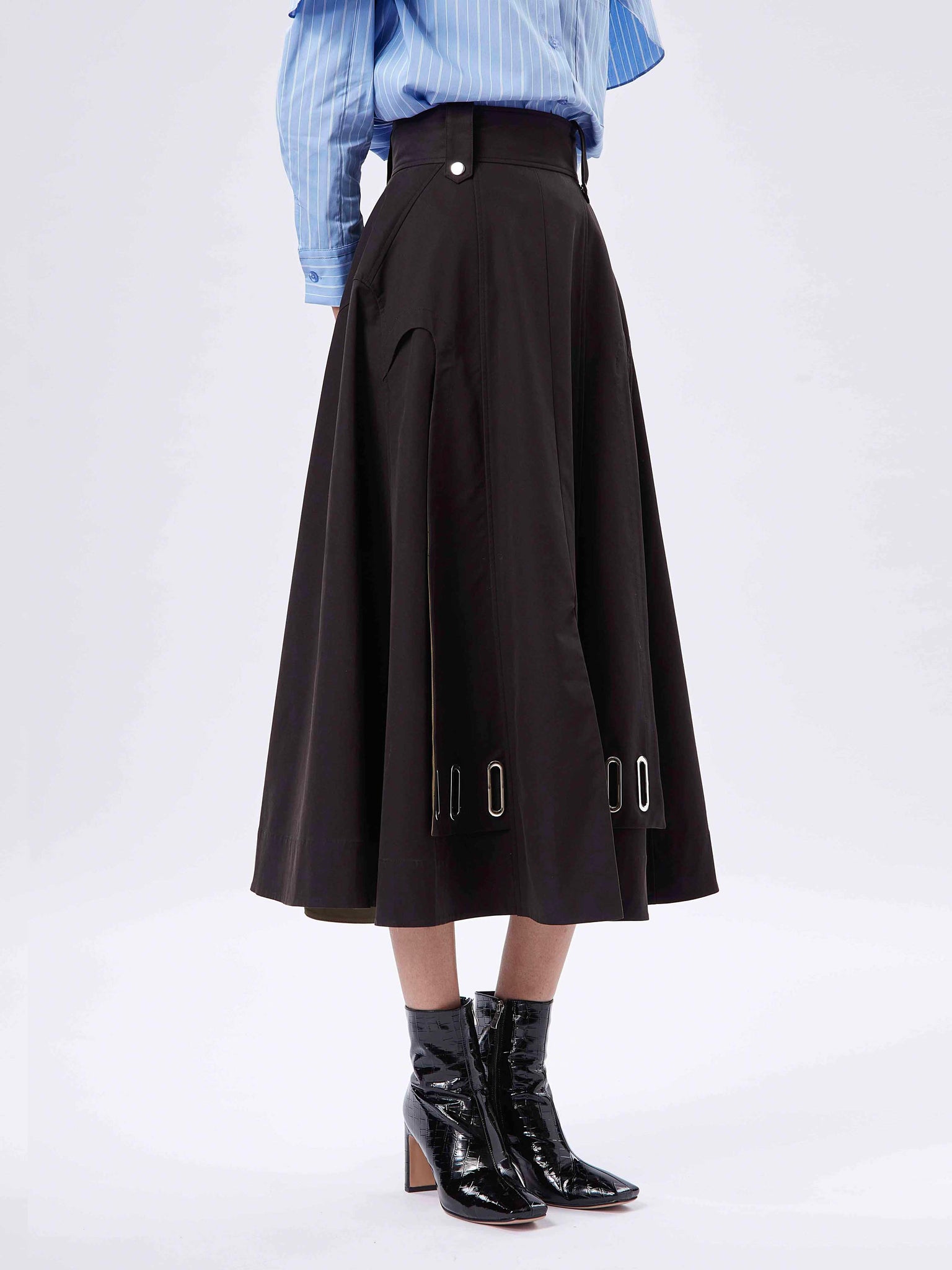 Structural Hidden Glammer Skirt Black