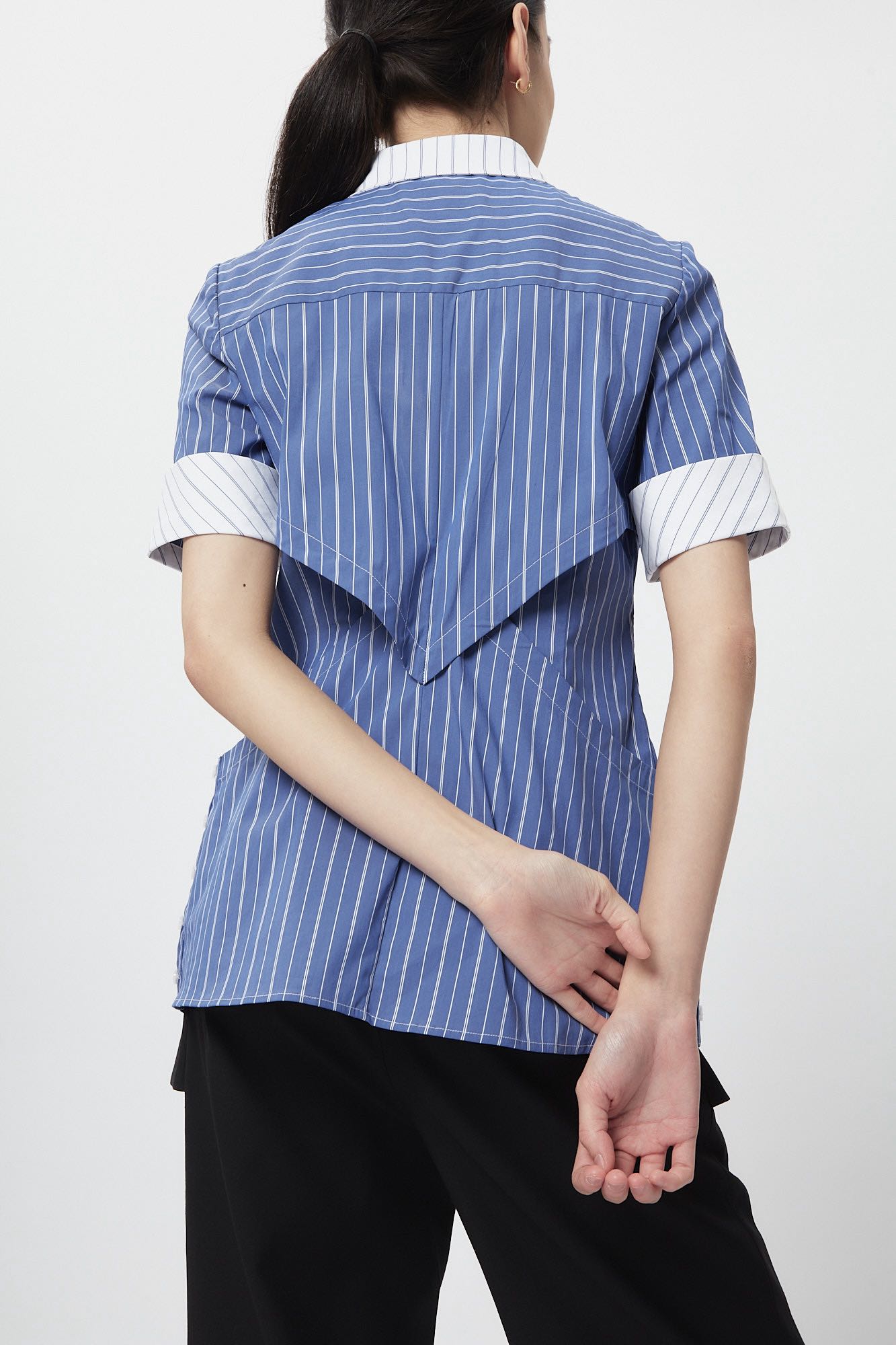 Structural Waistline Shirt Stripe