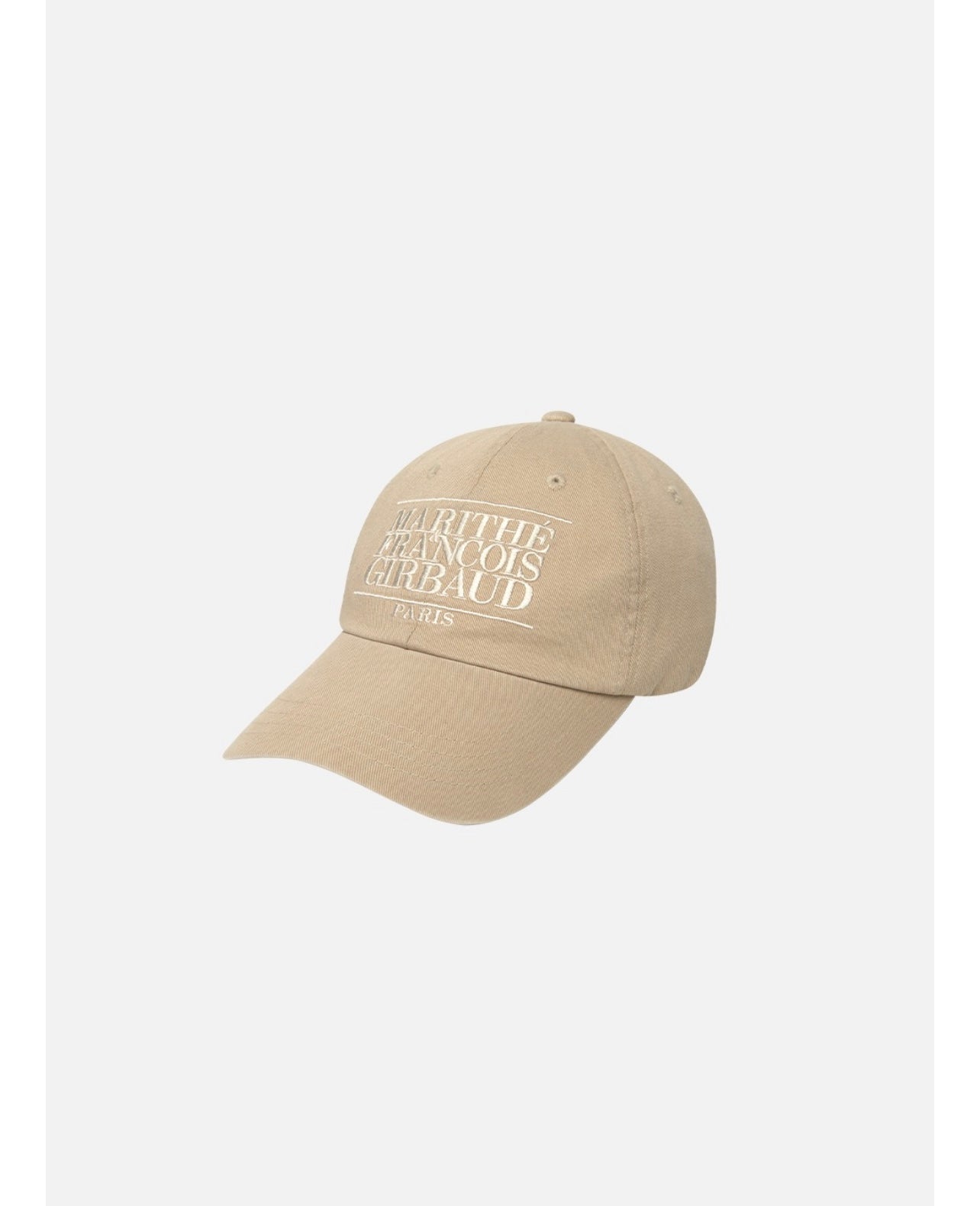 MARITHE CLASSIC LOGO CAP BEIGE