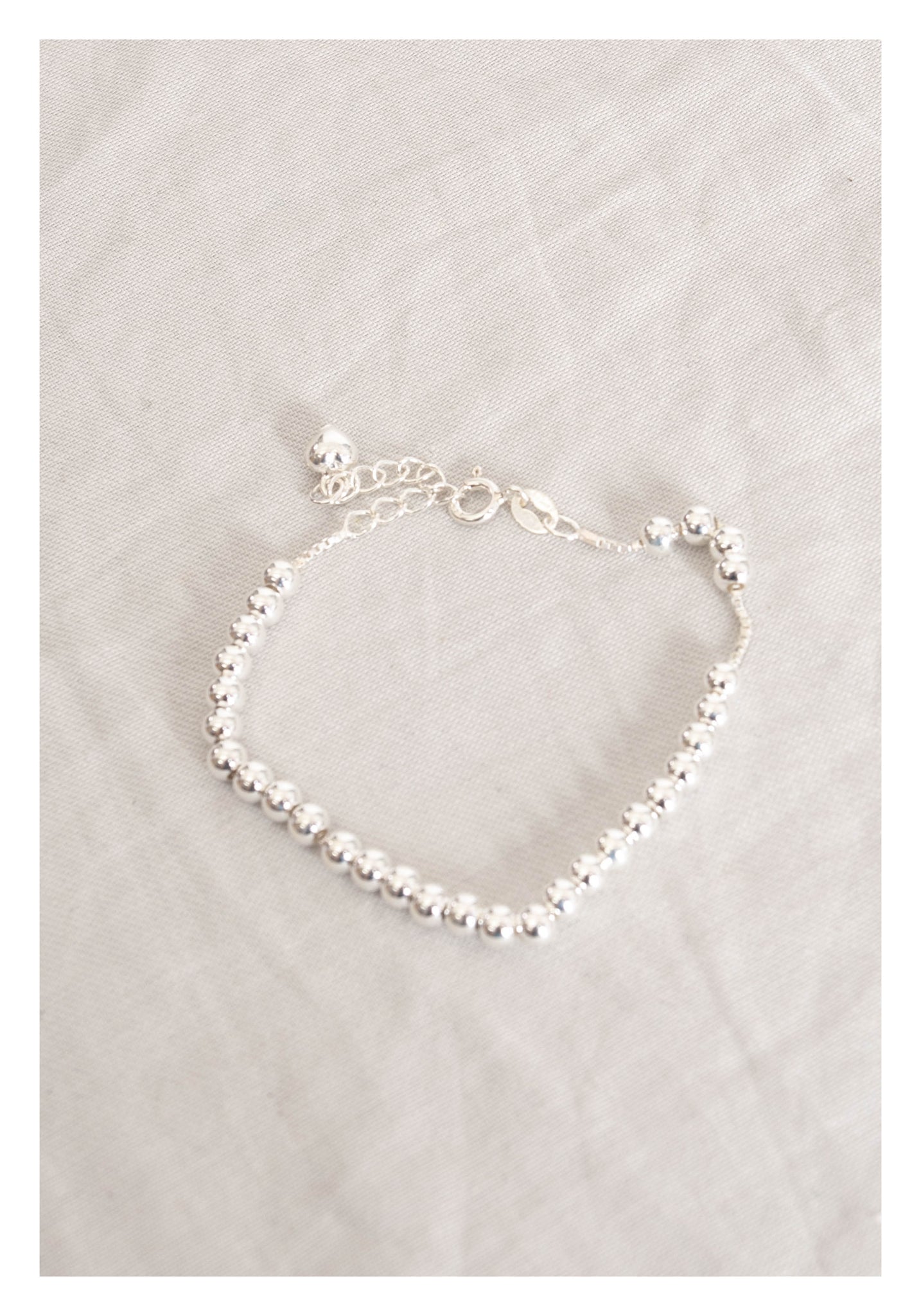 925 Silver Classic Beads Bracelet - whoami