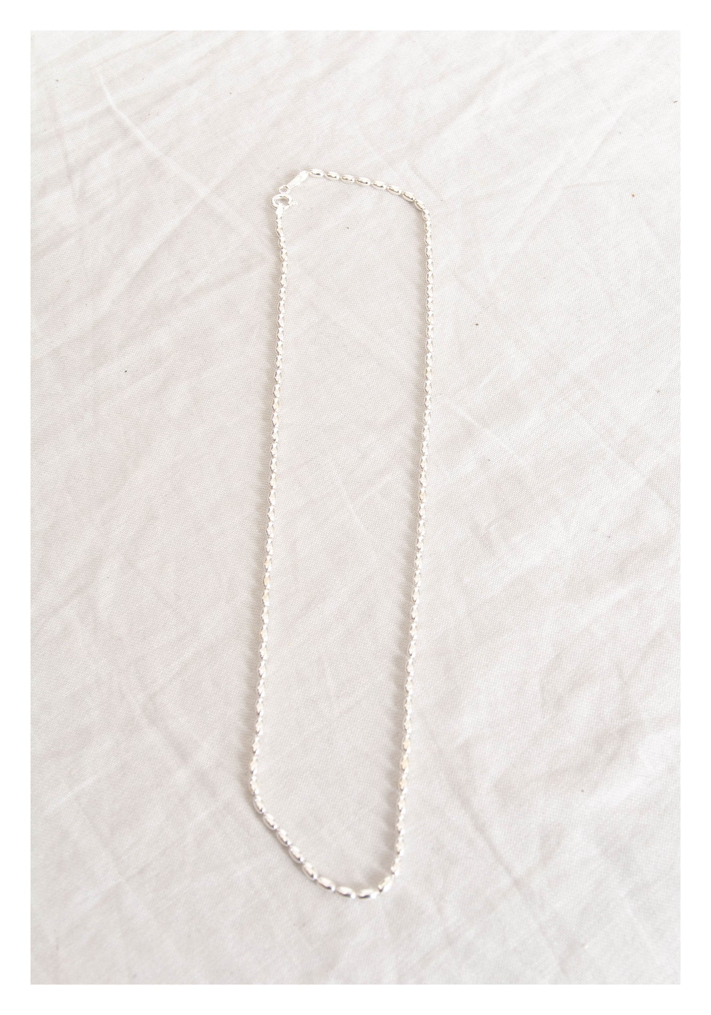 925 Silver Classic Oval Dot Necklace - whoami