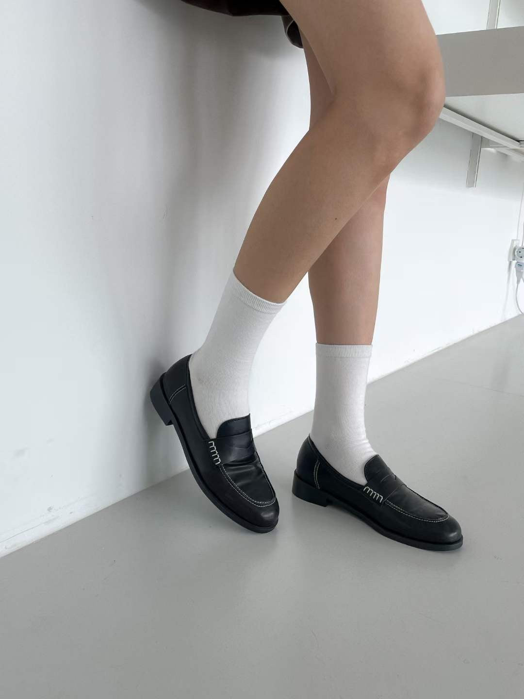(Discontinued) Stitched Loafer Black