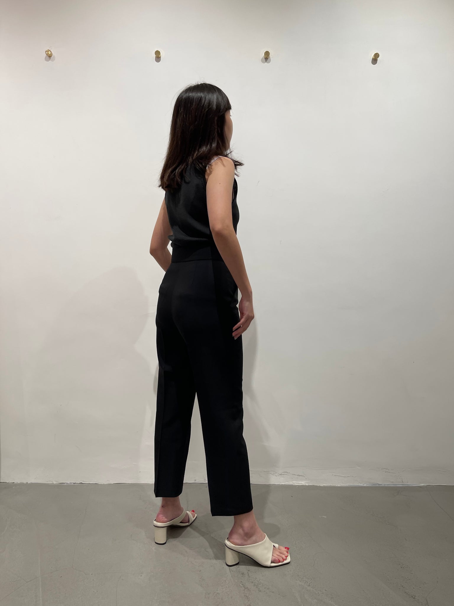 Delicate Daily Taper Pants Black
