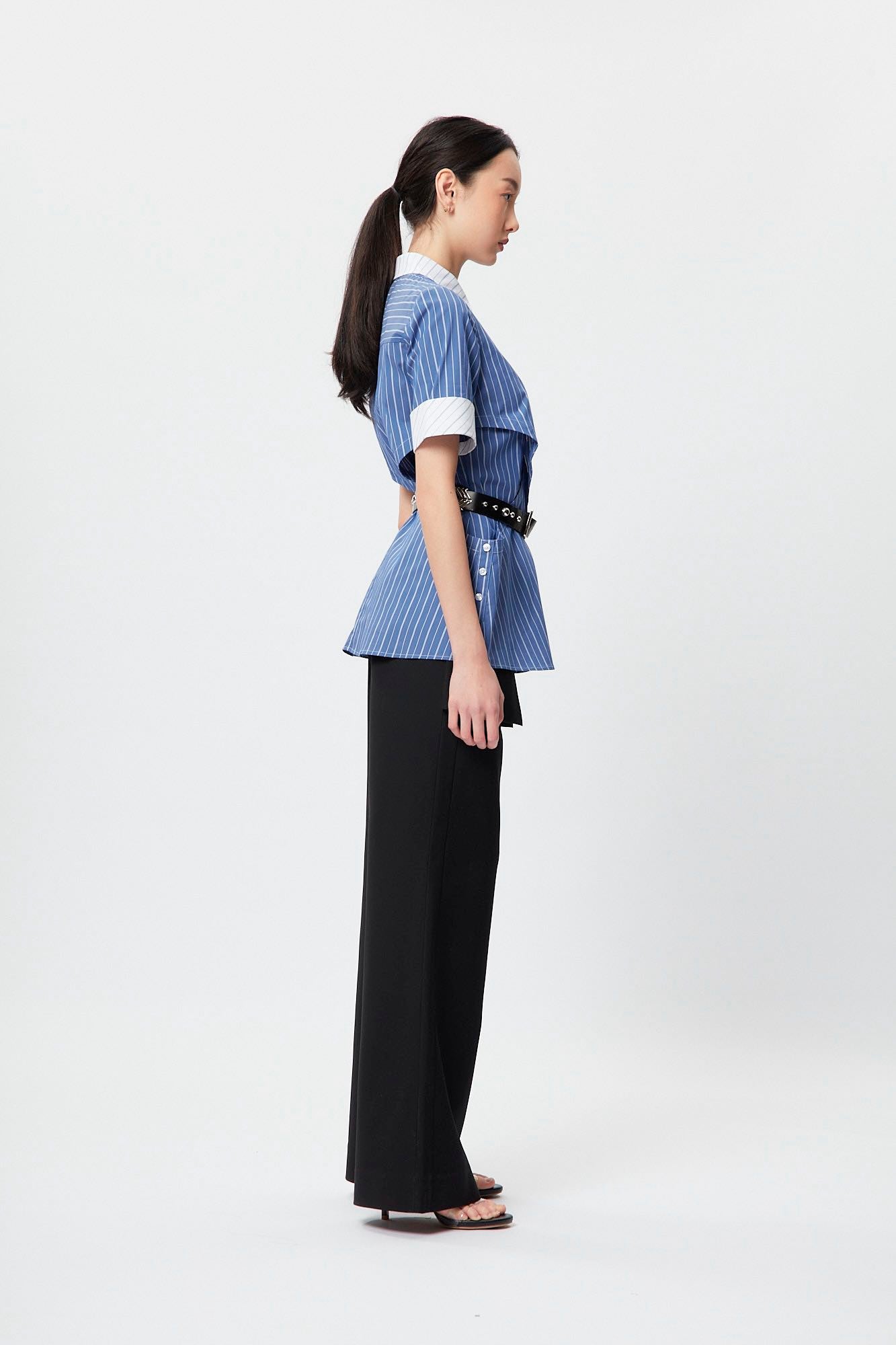 Structural Waistline Shirt Stripe