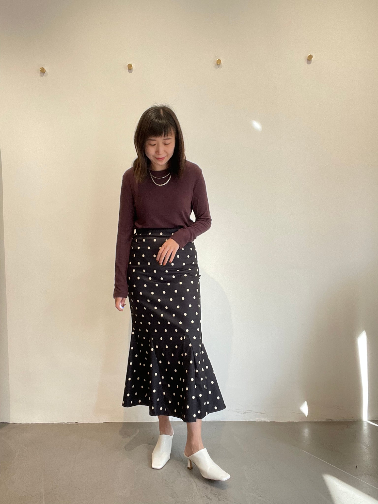 Dot Fish Tail Skirt