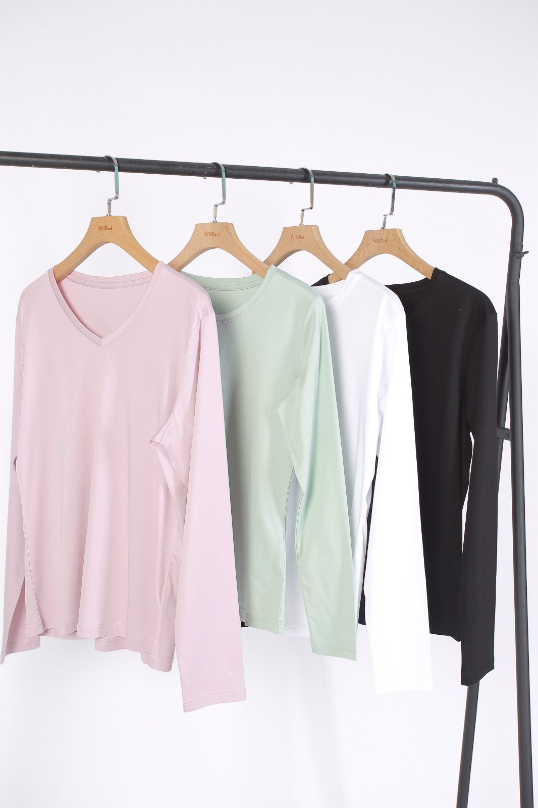 365 Days Quality Long Sleeves Slim Cut Crew Neck Tee