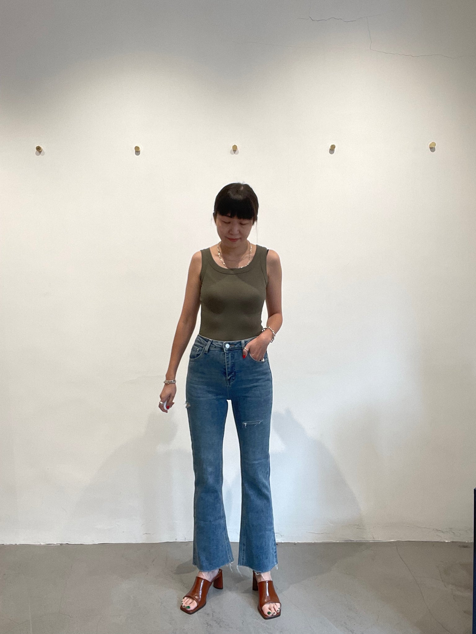 Broken Boot Cut Jeans