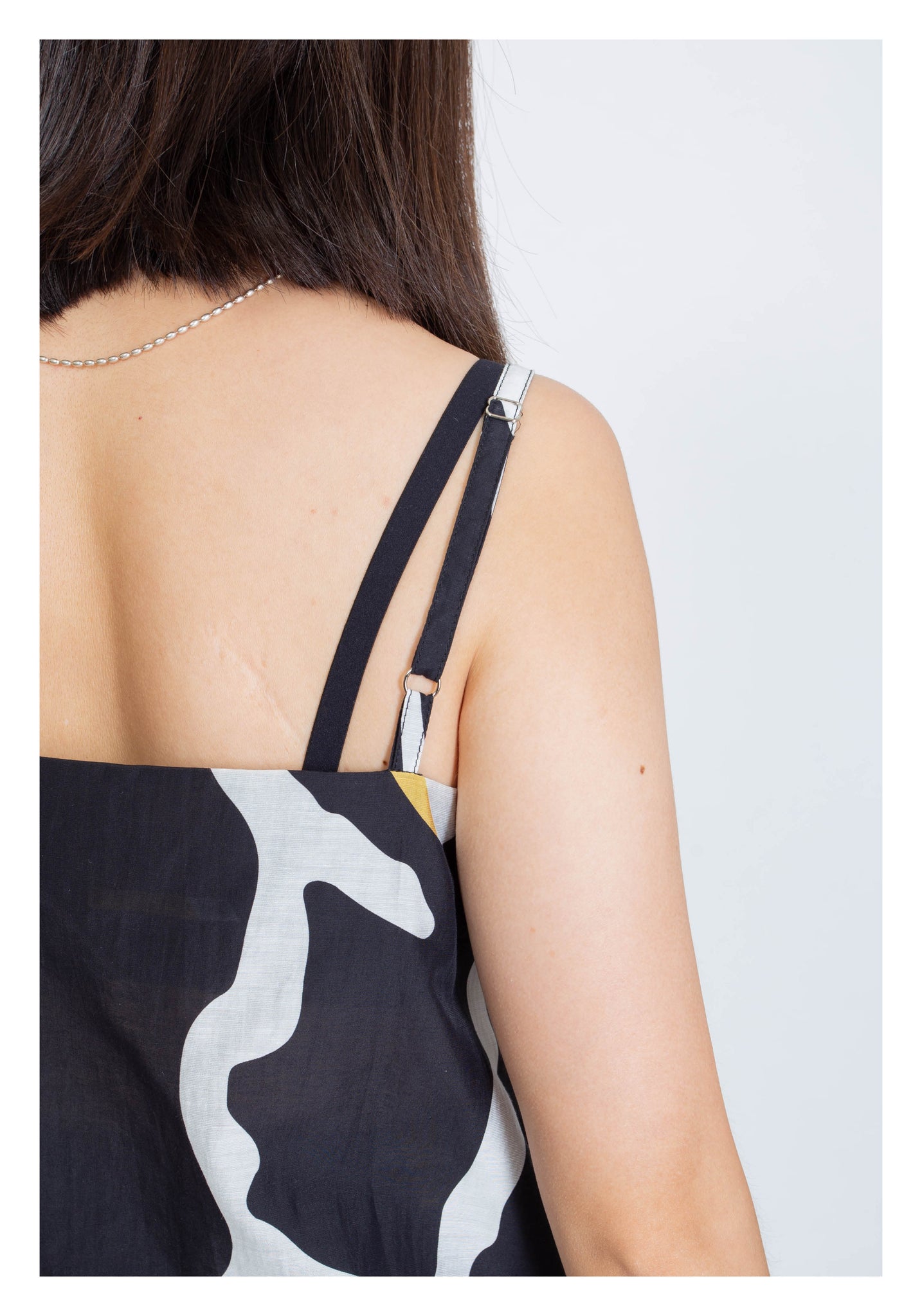Abstract Pattern Ruffle Camisole - whoami