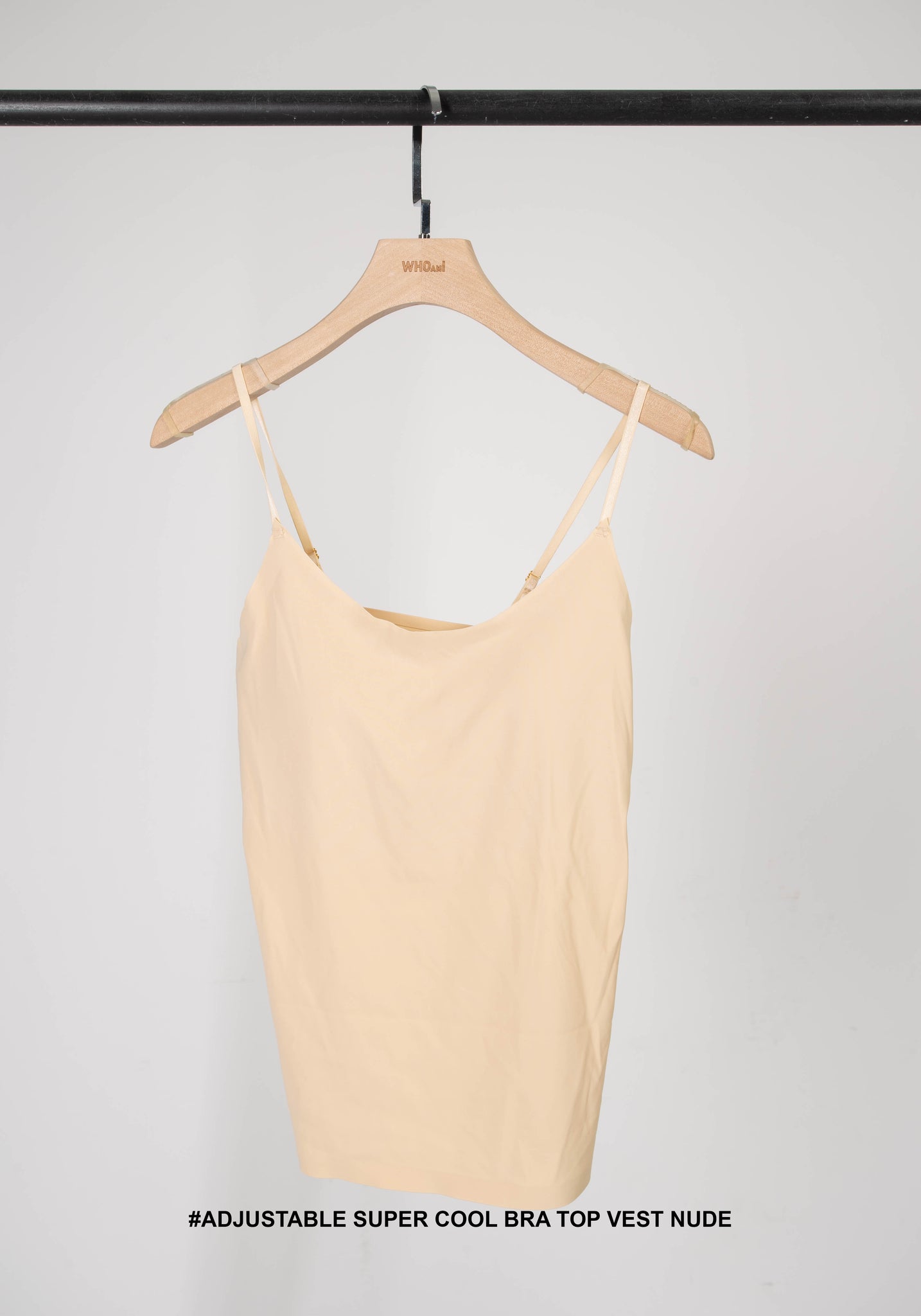 Adjustable Super Cool Bra Top Vest Nude