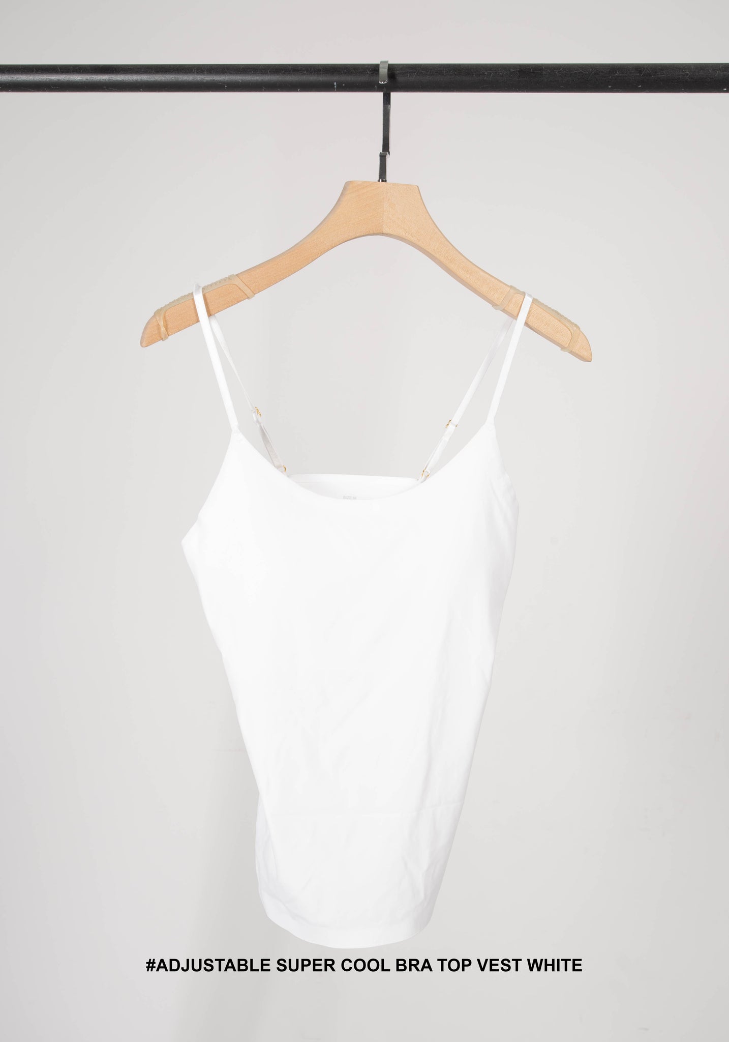 Adjustable Super Cool Bra Top Vest White