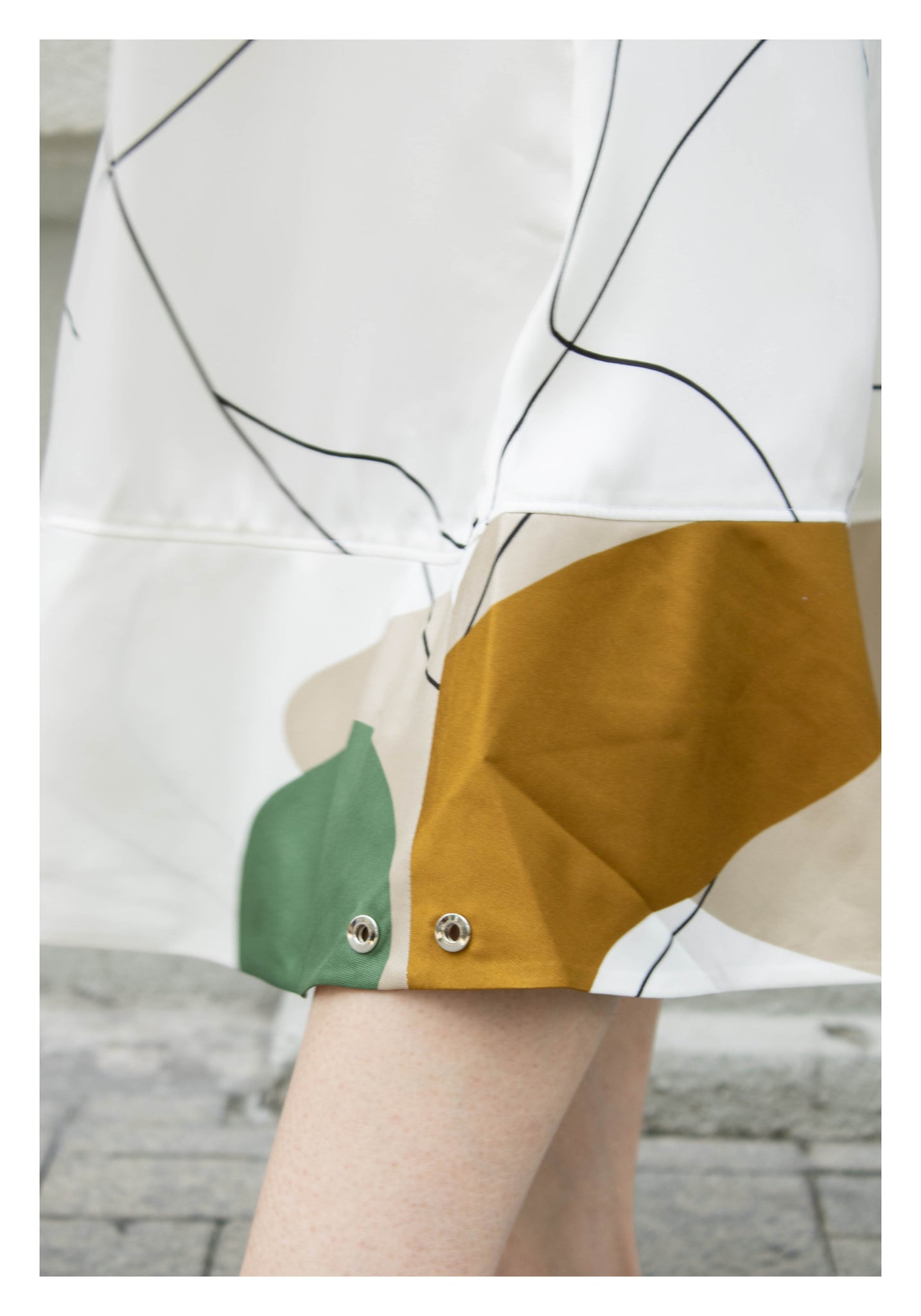 Artwork Maxi Skirt Green - whoami