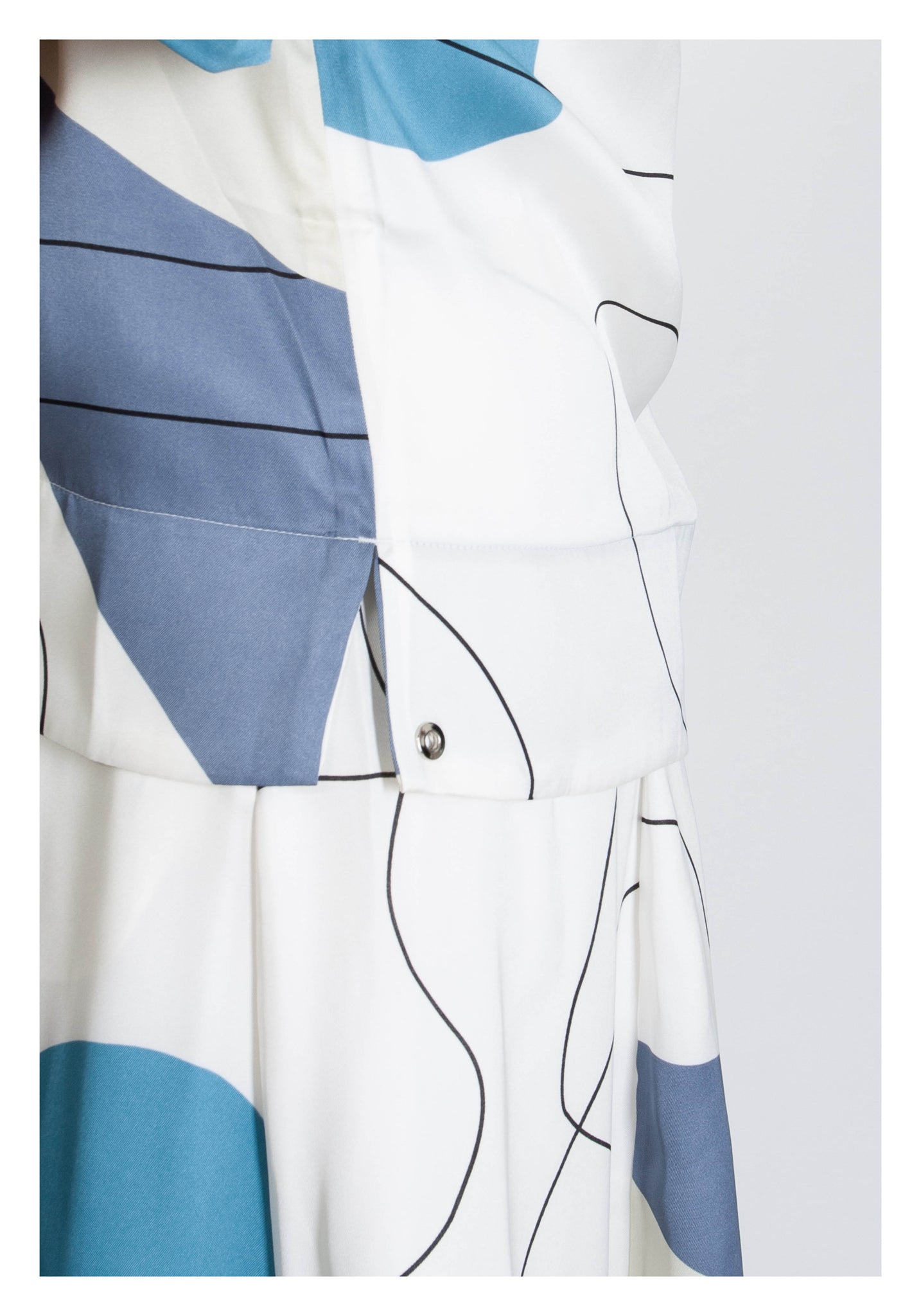 Artwork Simple Blouse Blue - whoami