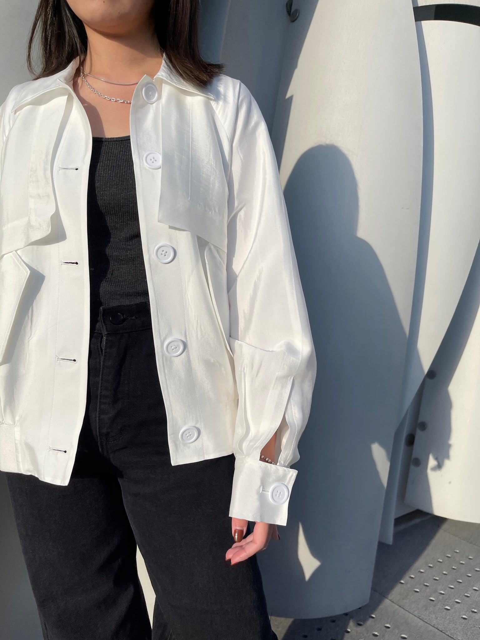 SSS Light Weight Bomber Jacket Ivory