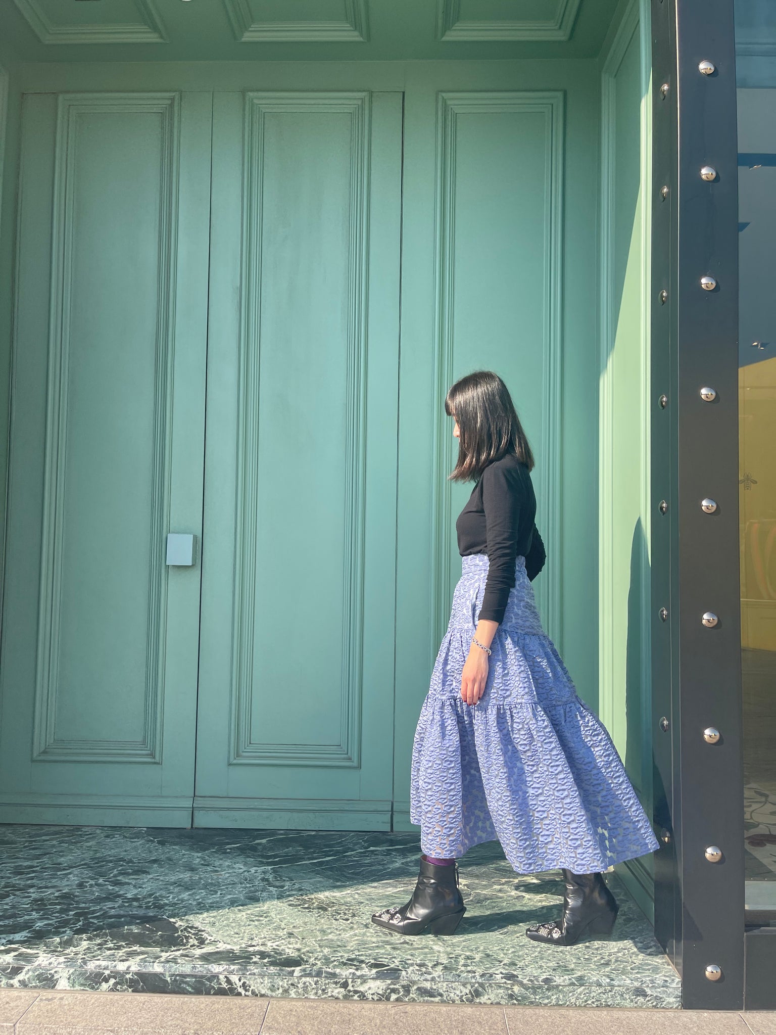 Floral Fairy Skirt Pale Blue