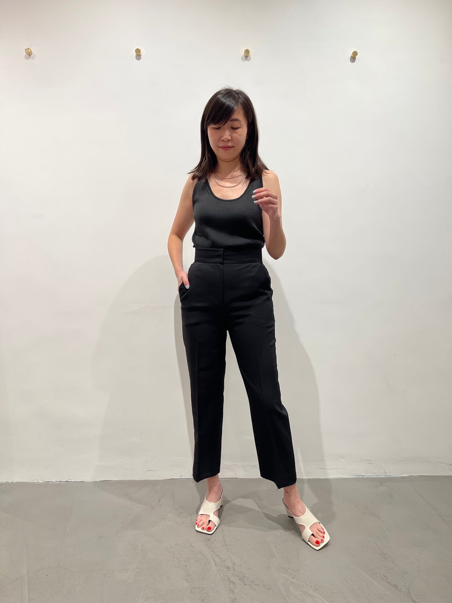 Delicate Daily Taper Pants Black