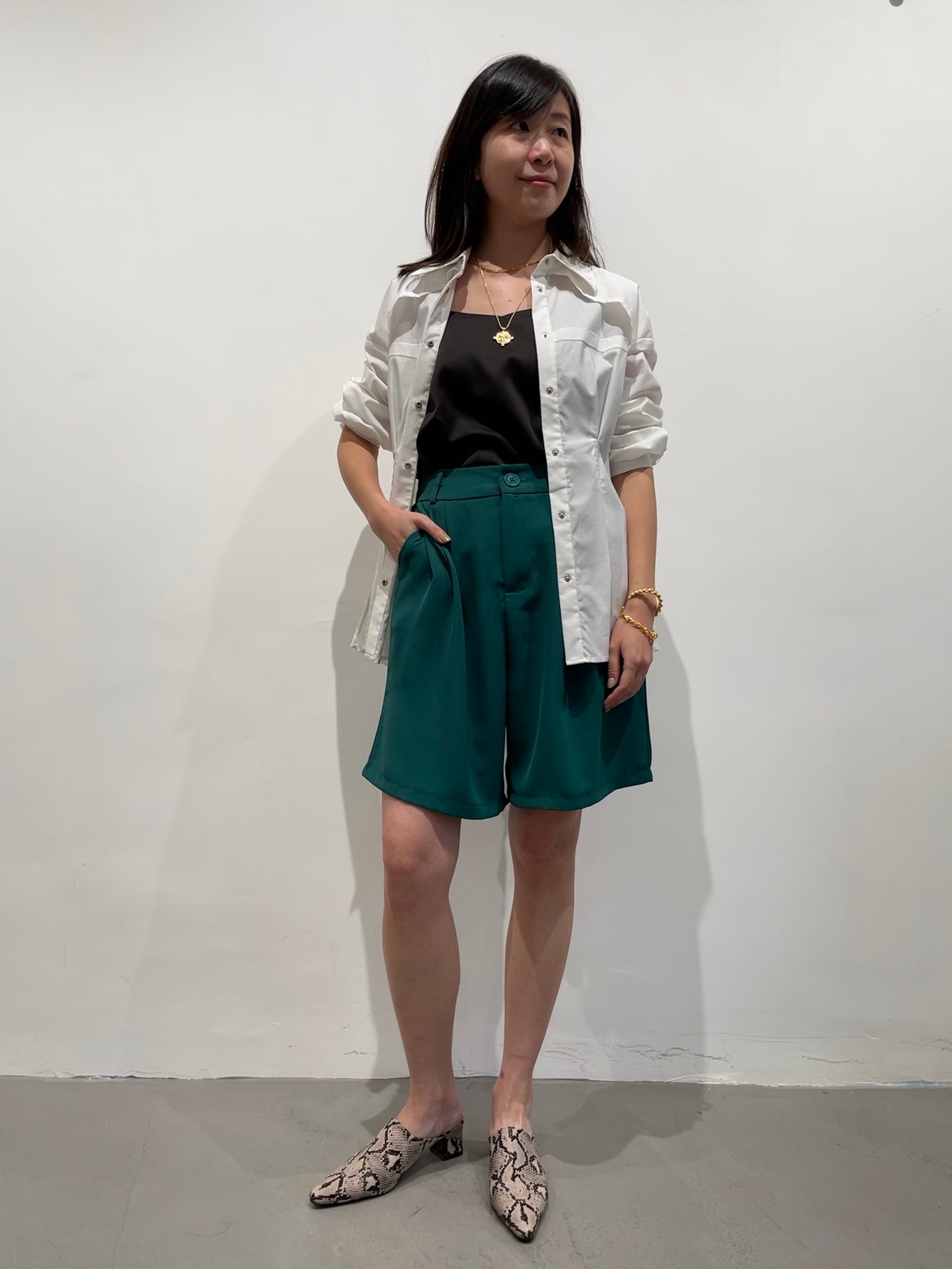 Daily Bermuda Shorts Green