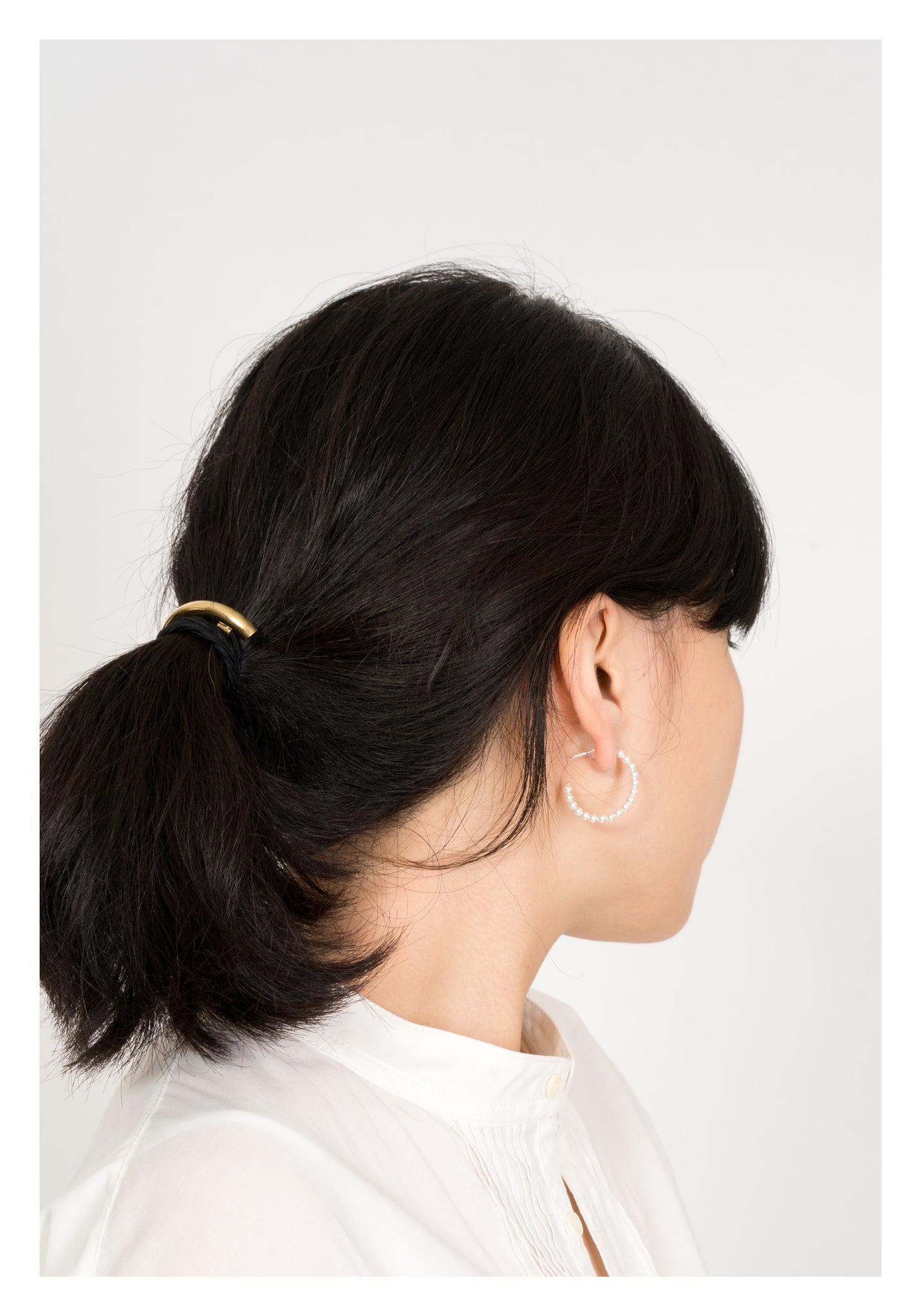 Curve Tube Hairband Gold - whoami