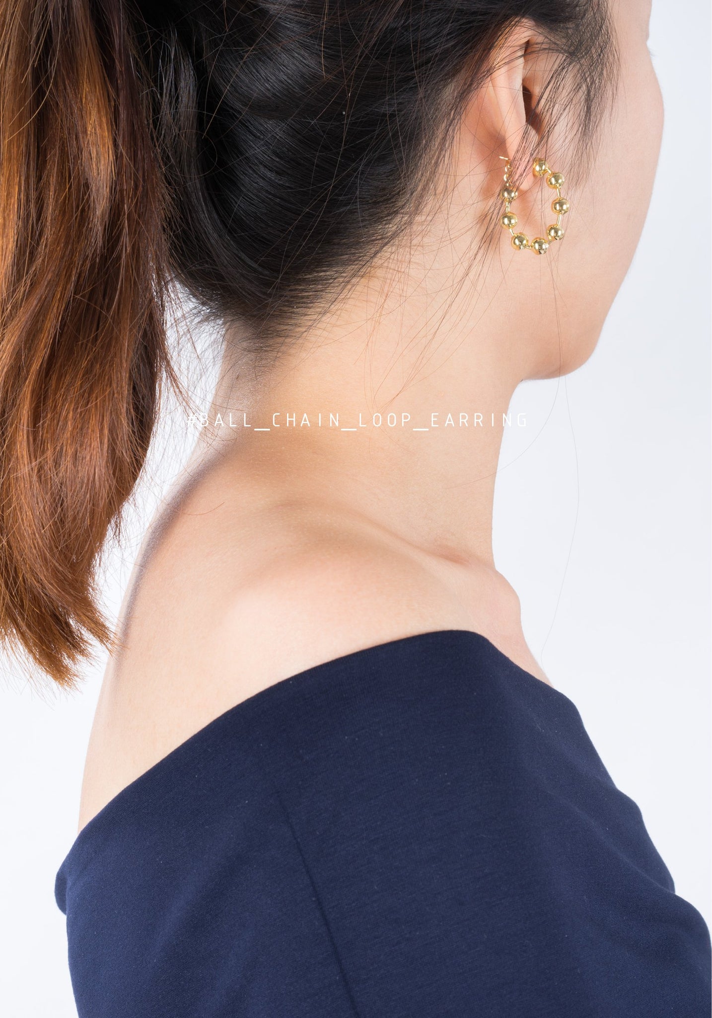 Ball Chain Loop Earrings - whoami