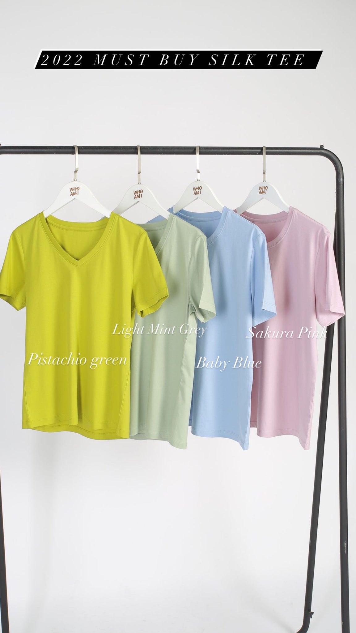 2022 Must Buy Silk V Neck Tee