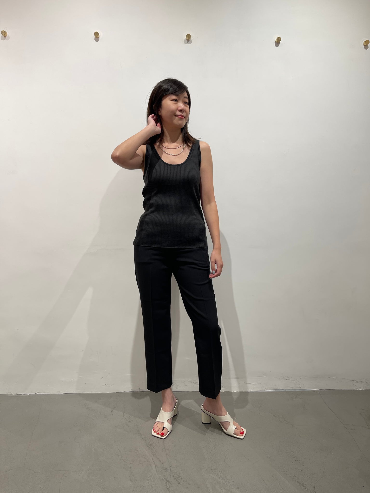 Delicate Daily Taper Pants Black