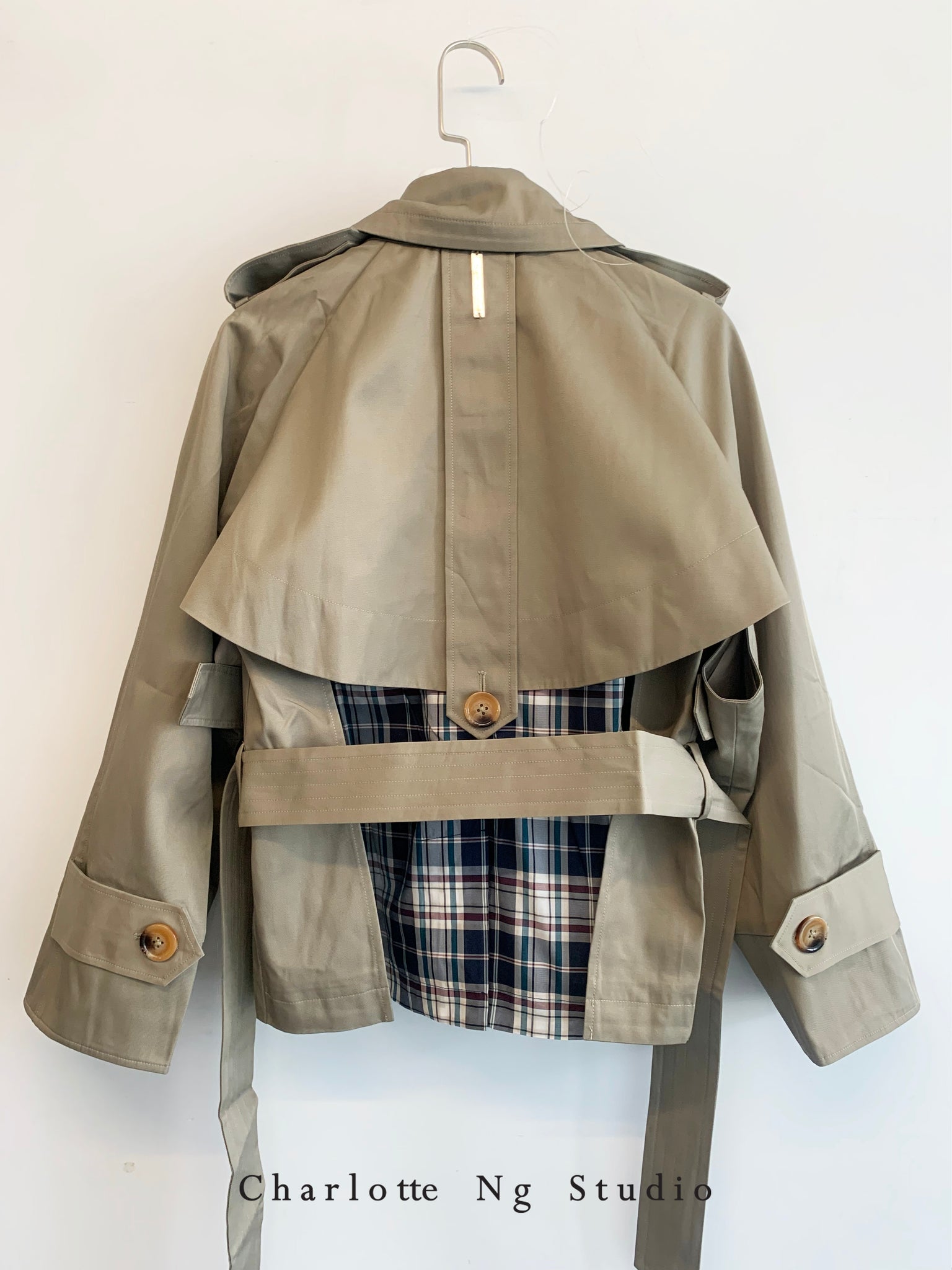 Biker Transformer Short Jacket Khaki