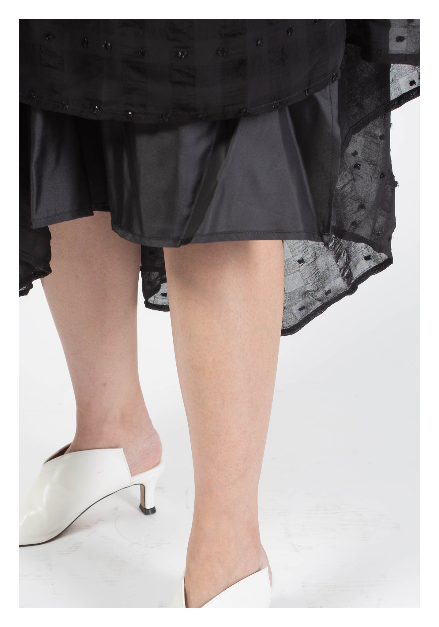 Check-Through Kaia 2.0 Skirt Black