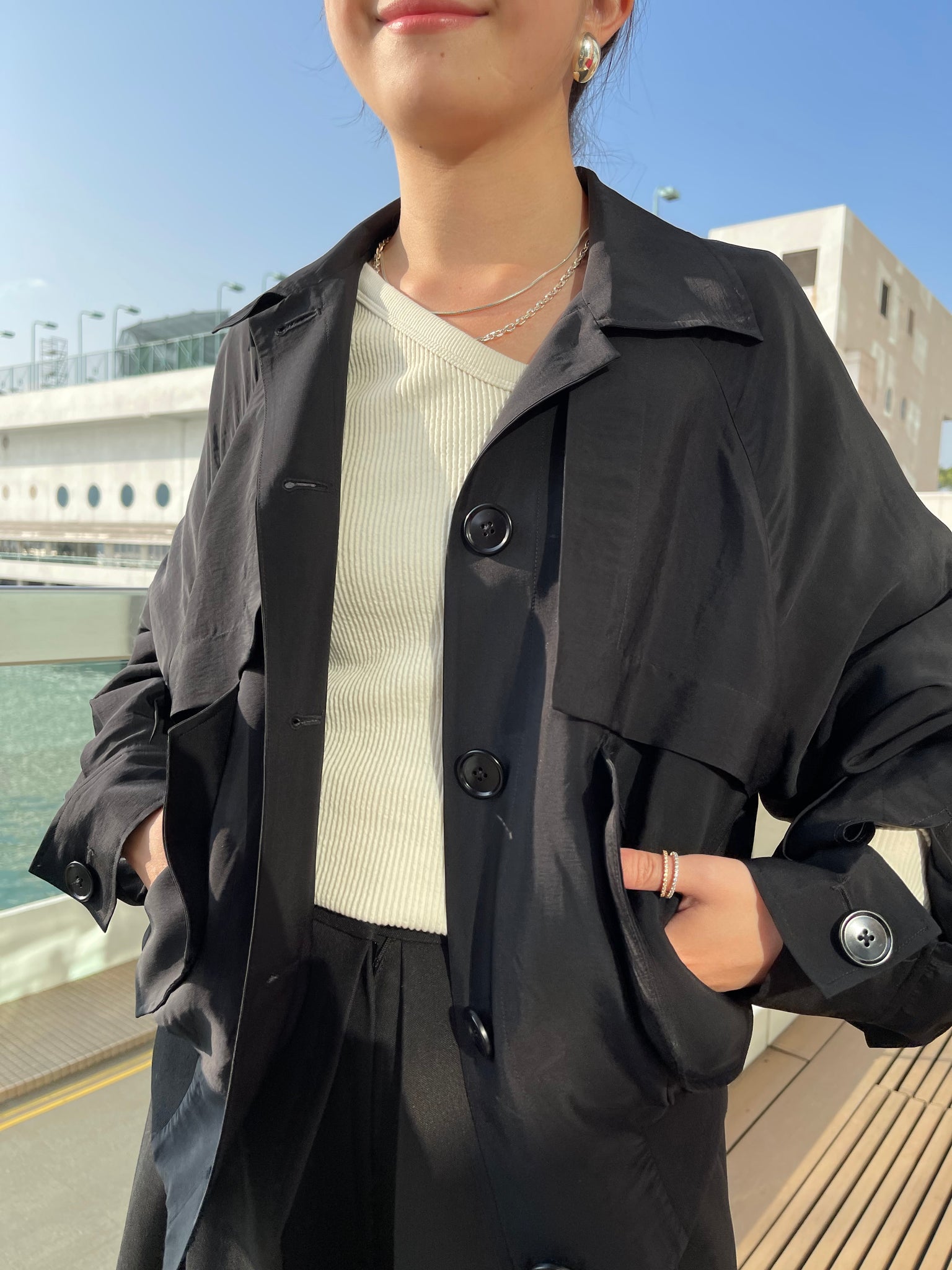 SSS Light Weight Bomber Jacket Black