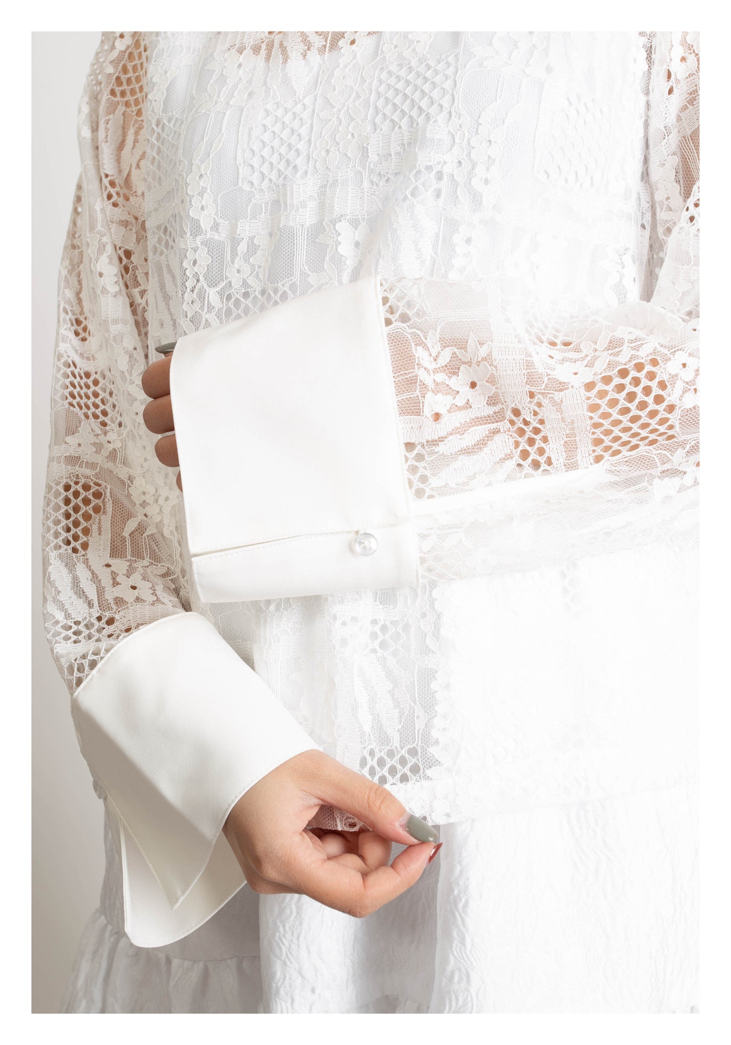 Two Ways Lace Blouse White - whoami